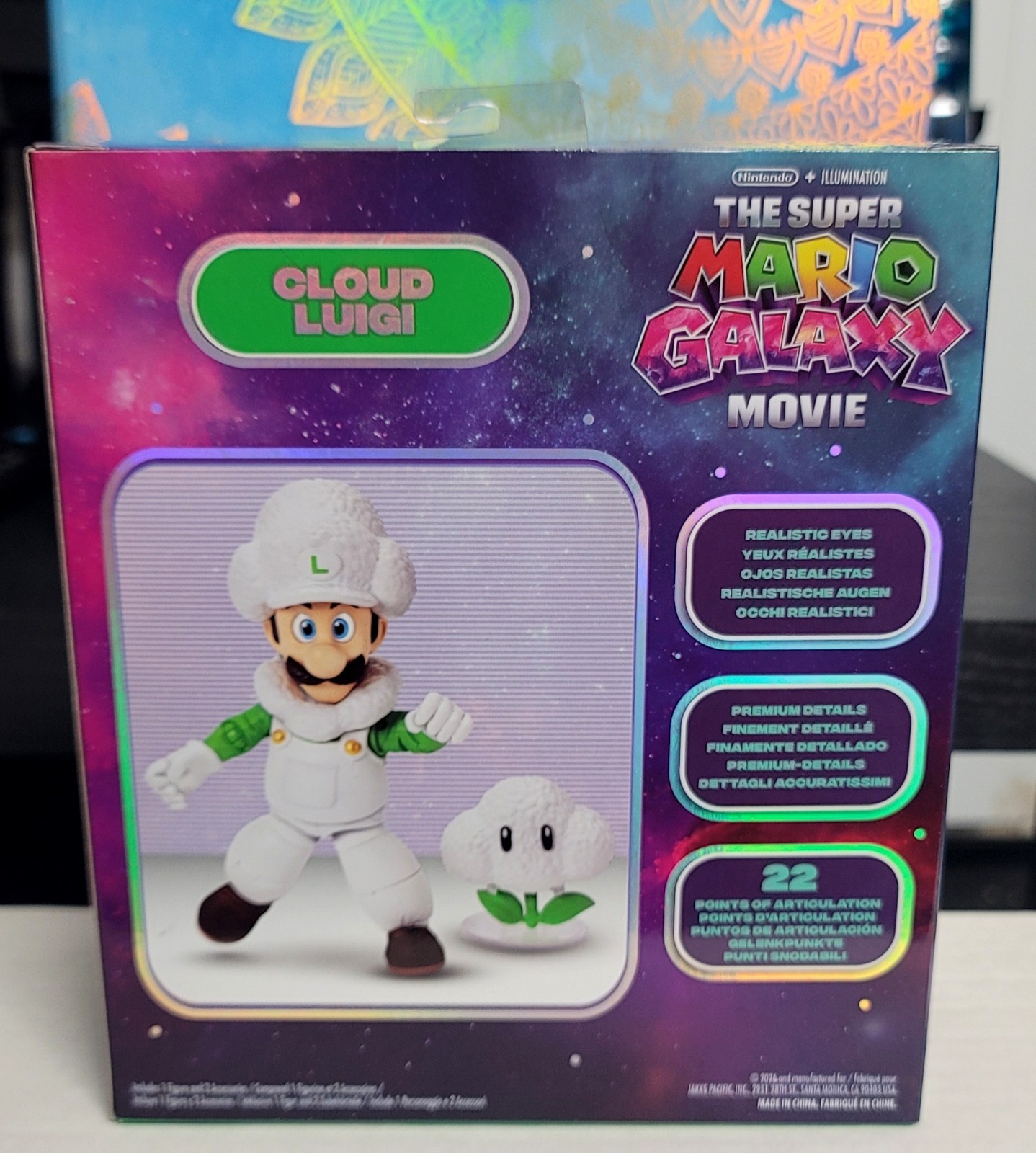 Super Mario Galaxy Movie Wave 2 CLOUD LUIGI Figure Jakks Pacific NEW