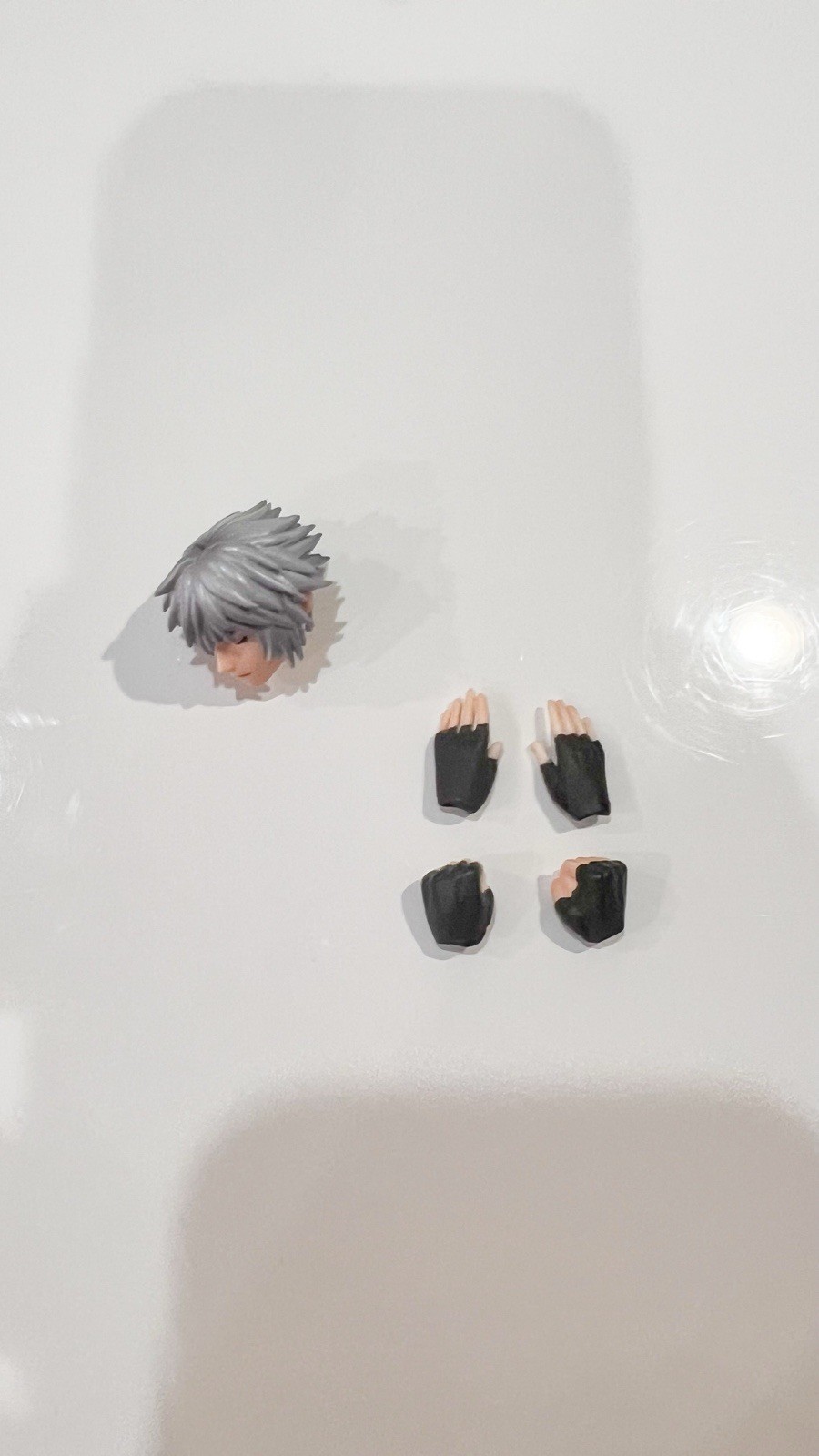 Kingdom Hearts Bring Arts Sora & Riku Figure w/ Keyblade, Hands & Head (no box)