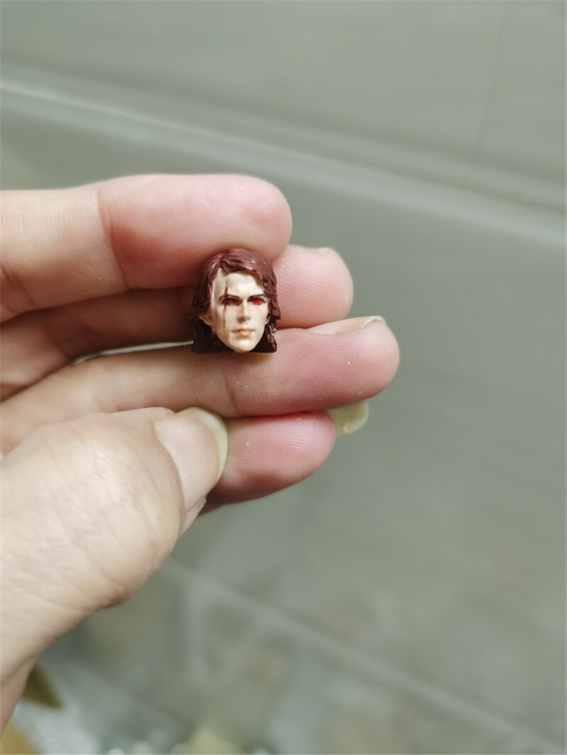 1:18 Devil Anakin Hayden Christensen Head Sculpt Carved F 3.75″ Male Figure Body