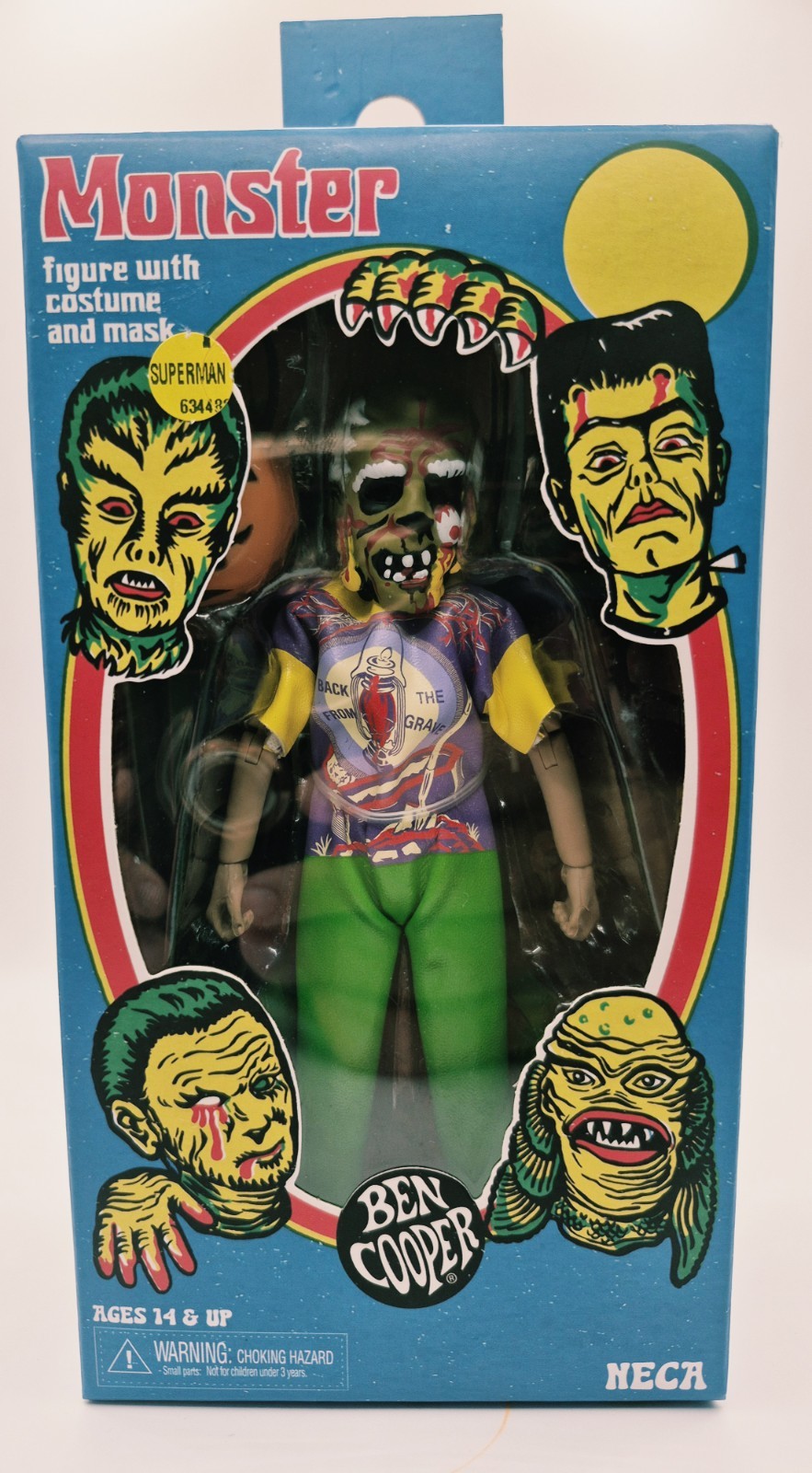 NECA Ben Cooper Spooky Monster 5.5” Action Figure Costume & Mask NEW #28