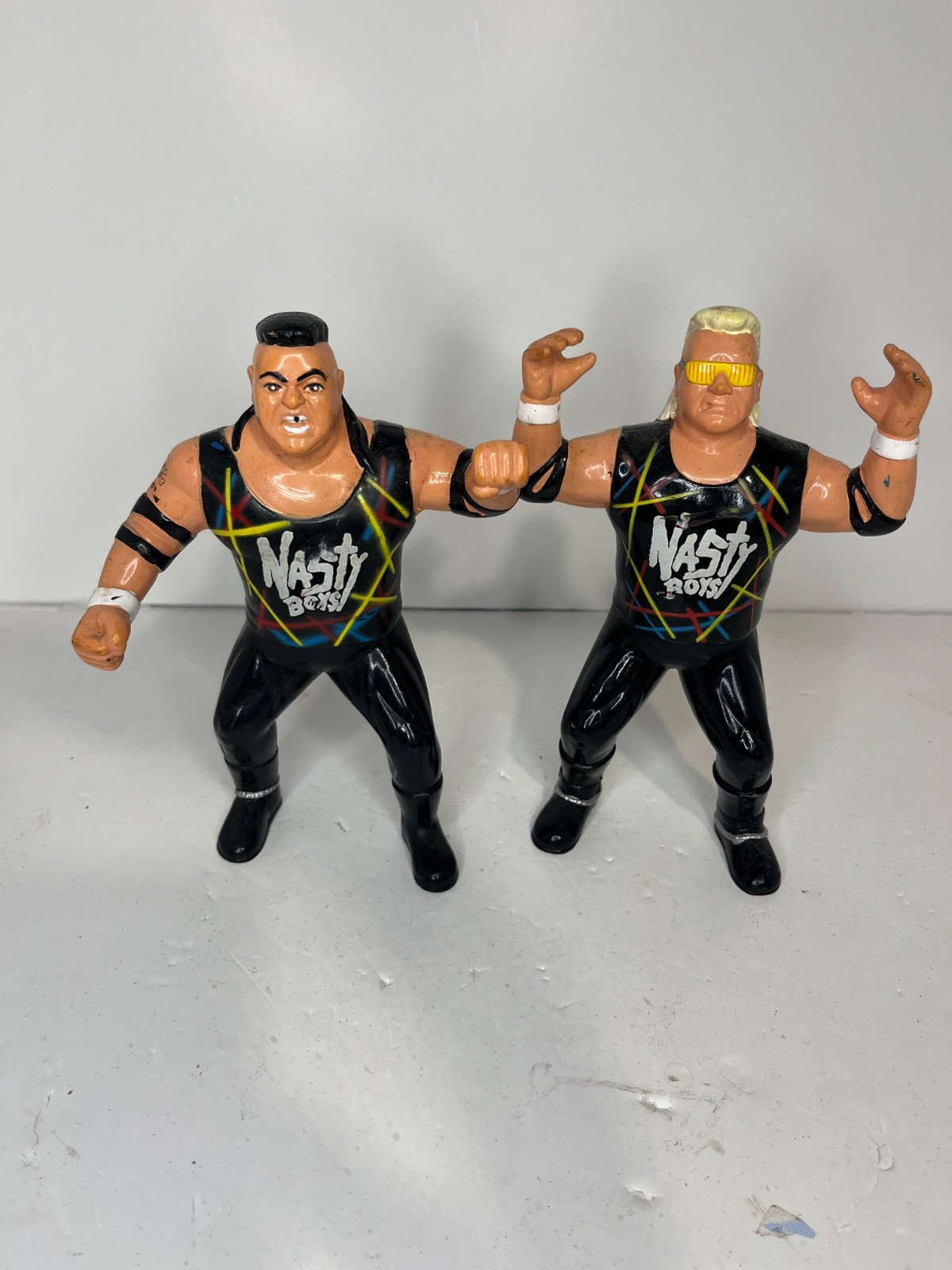 Nasty Boys WCW Wrestling Jerry Sags & Brian Knobbs 1994 OSF Rubber Figure WWF