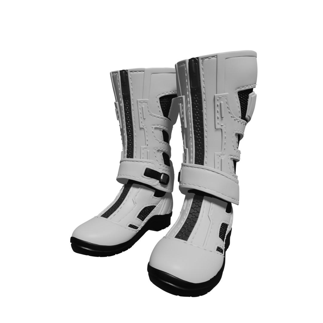 1/12 Scale Action FIgure Boots (Leather Padded)