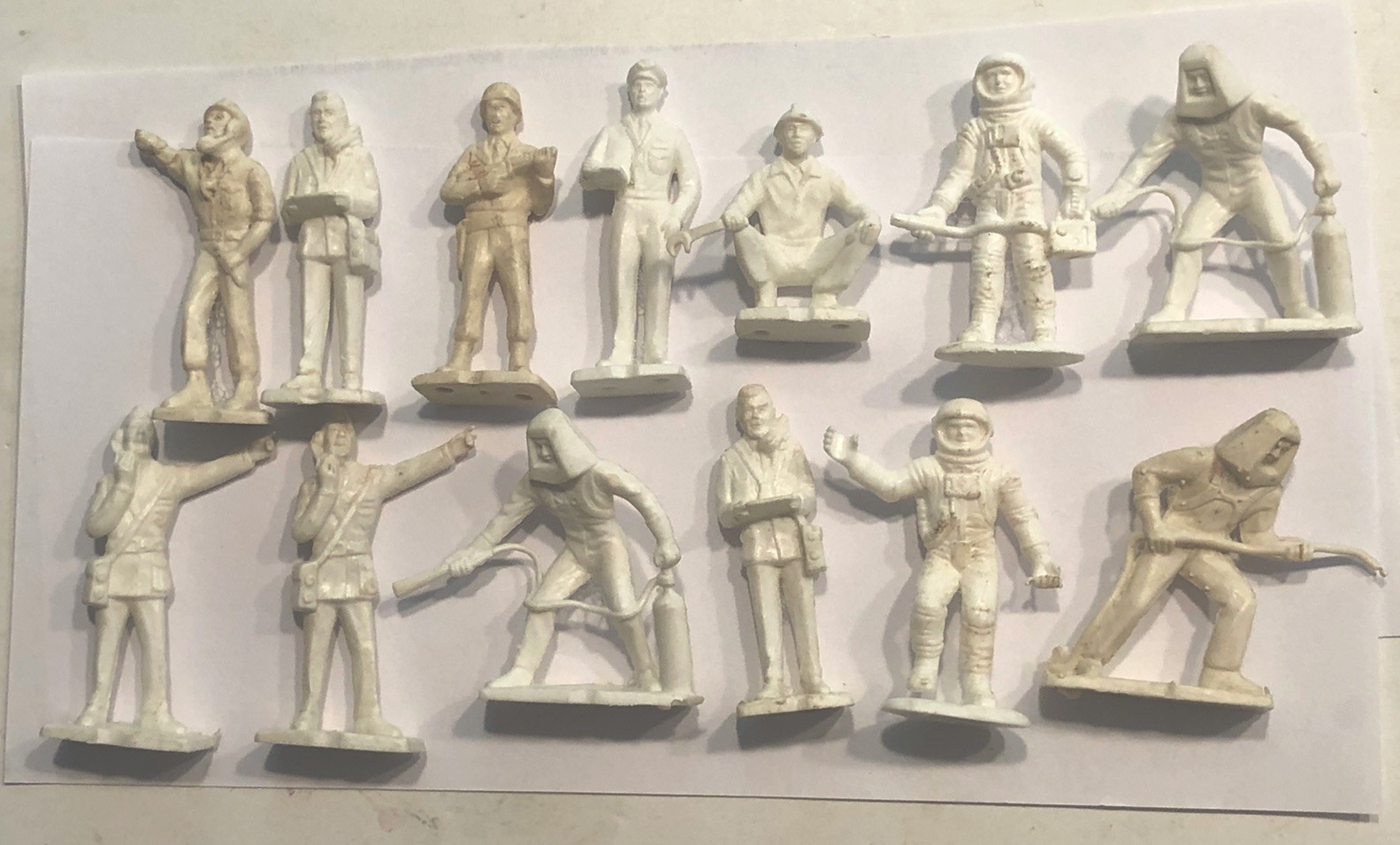13 Vintage 1960’s Space Station Action Figures