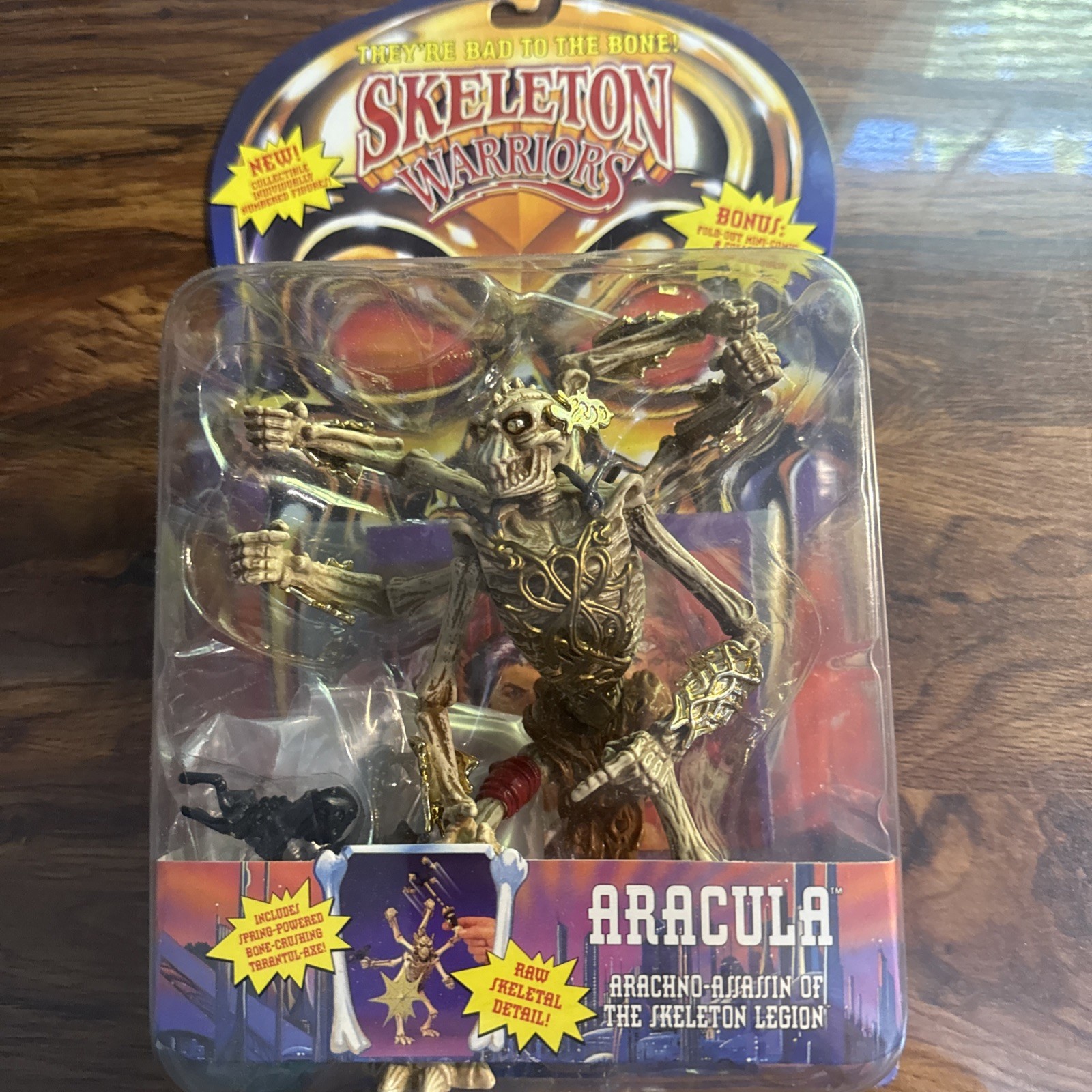 Skeleton Warriors Aracula #8508 Playmates 1994 Collectible 6” Action Figure New