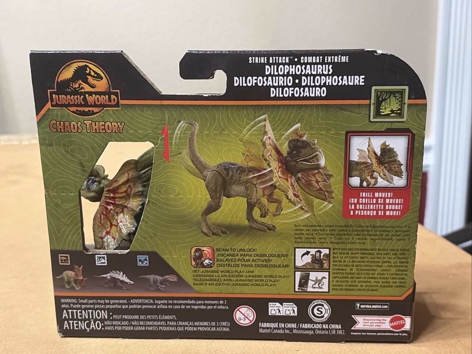 Jurassic World Chaos Theory Strike Attack Dilophosaurus 2024 Epic Evolution