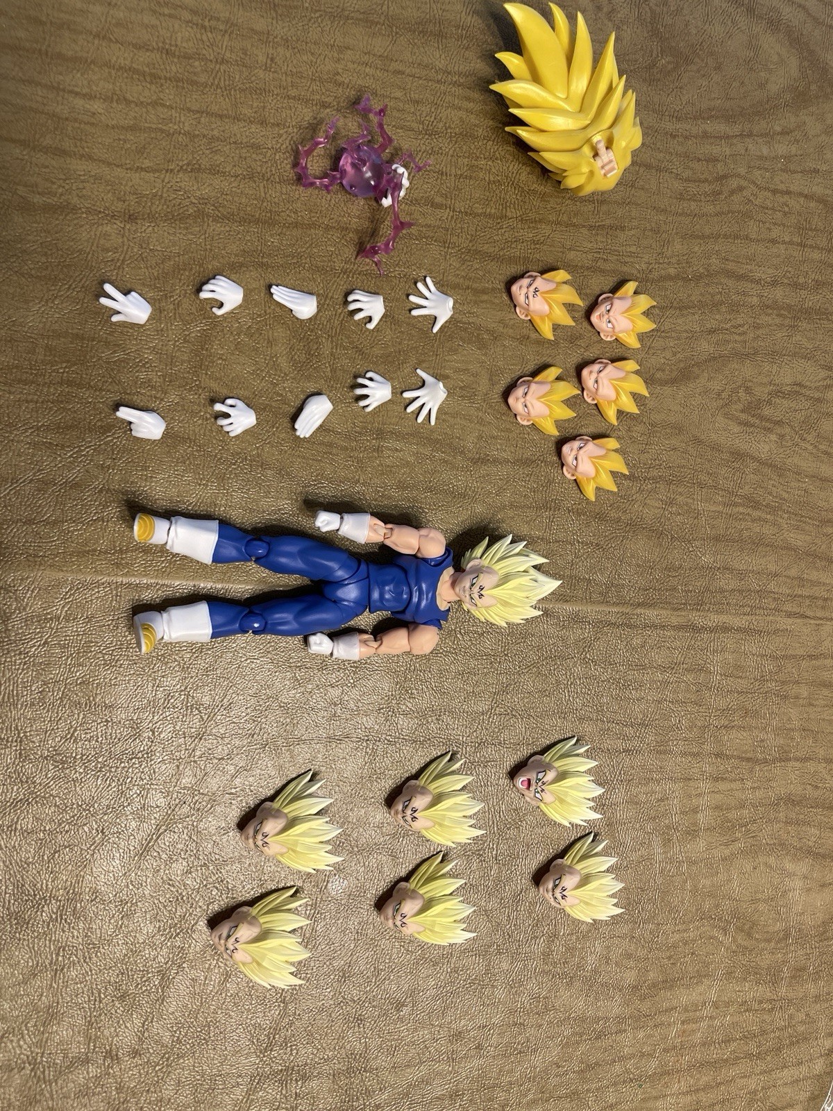 Demonical Fit SSJ3 Vegeta + Tonsen Art Toys Majin Vegeta Head Sculpt Set (NO BOX