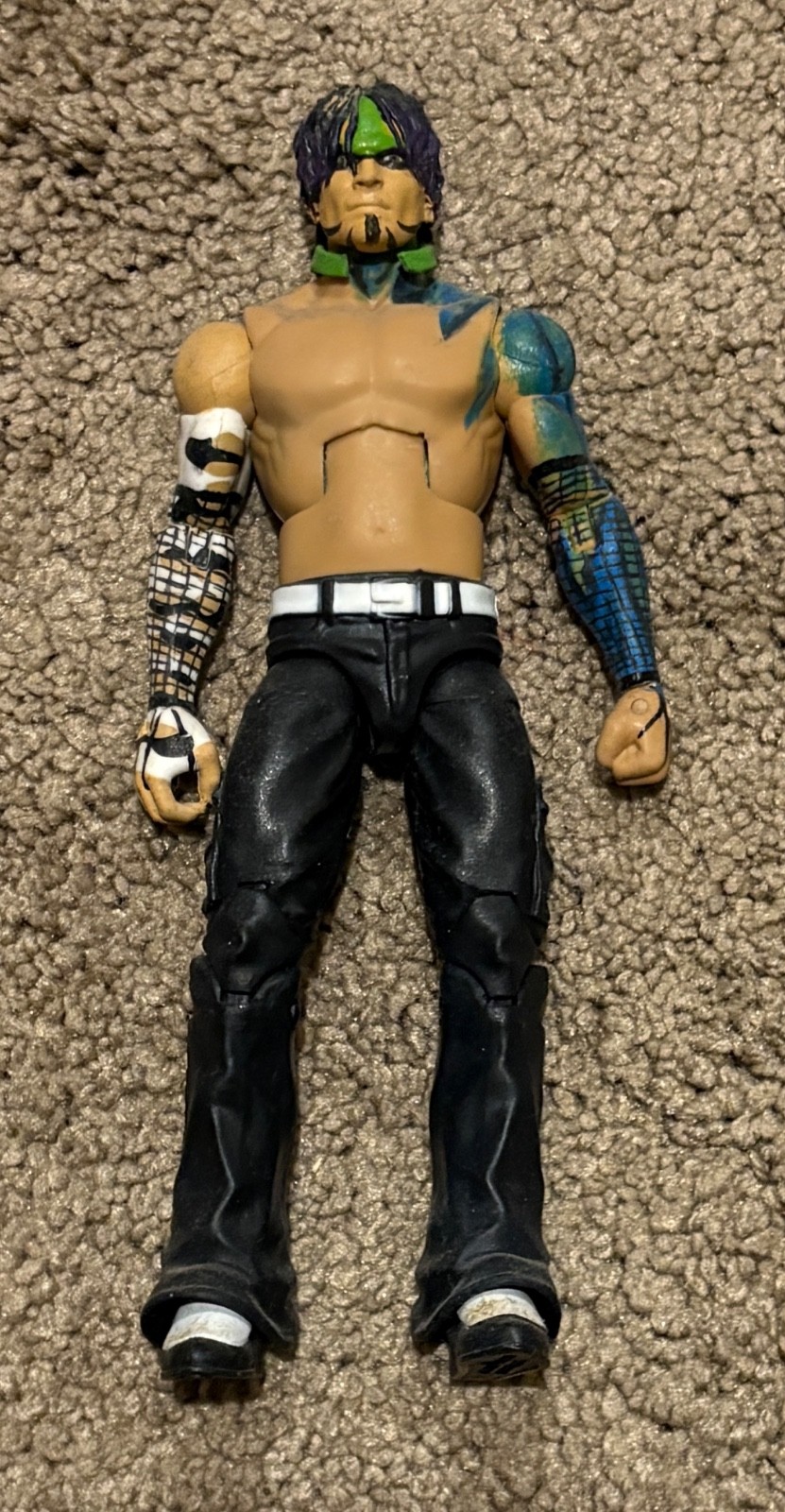 Jeff Hardy WWE RAW 17/3/2003 Custom Mattel Elite Wrestling Figure