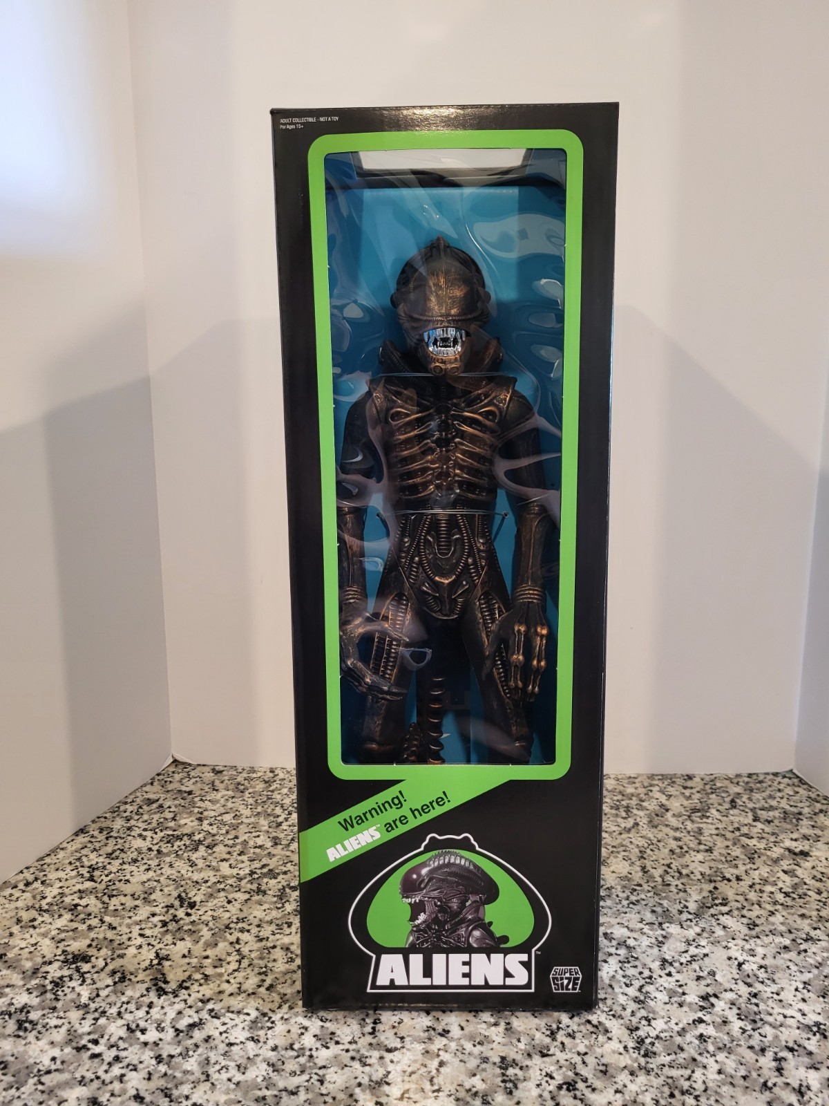 Xenomorph Warrior Marine Ambush 18″ Size 2016 (Bronze) ALIENS Super 7 MIB NEW