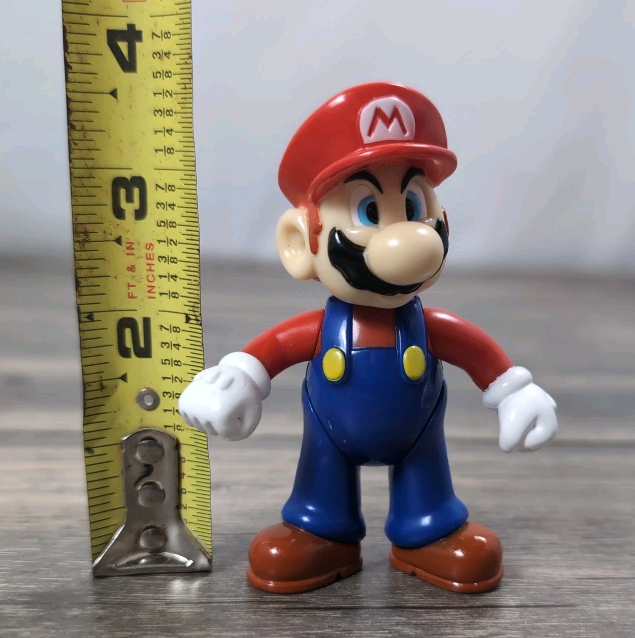 2002 Wendys Super Mario World Figure Mario N64 Switch Vtg Collectable 1/5 3.5 In