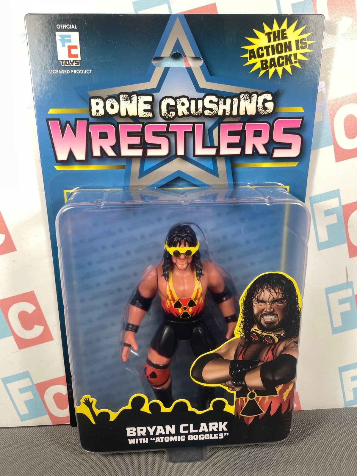 Bryan Clark Figure BCA ERROR FC Toys Wrestling Bone Crushing Wrestlers Series 1