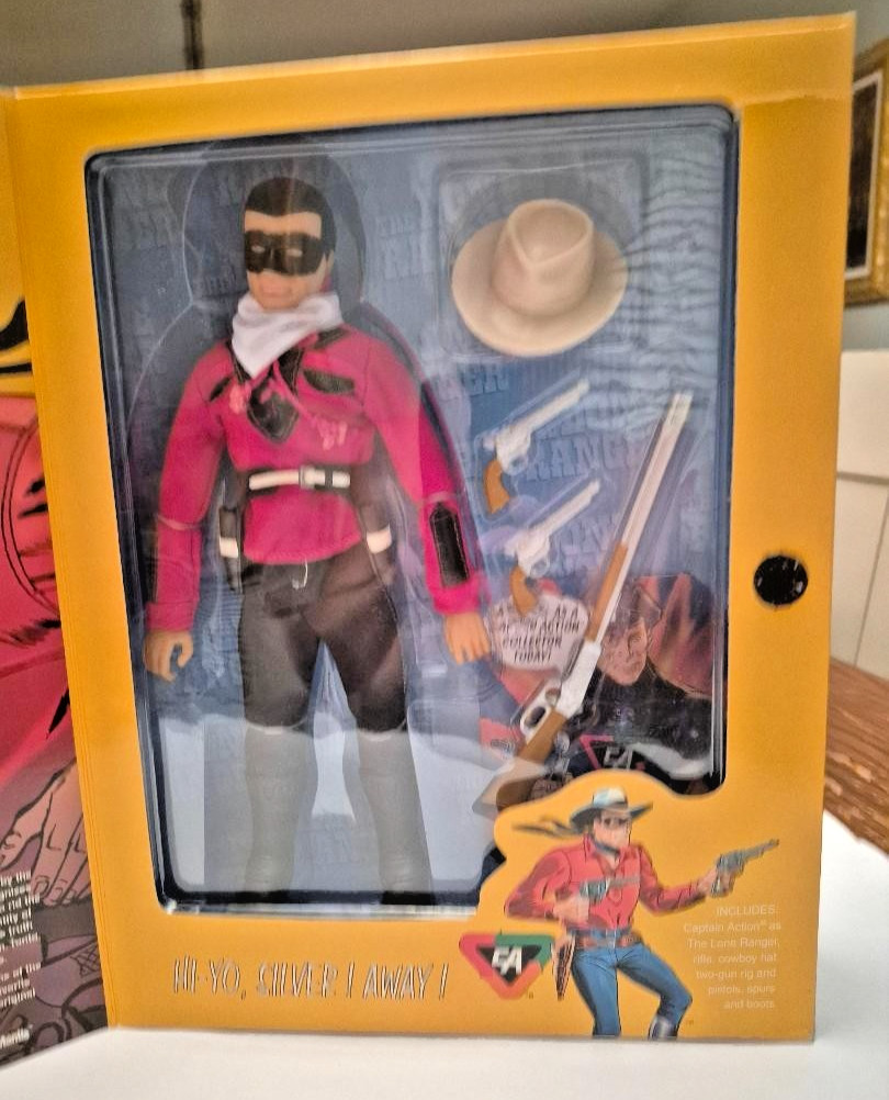 the lone ranger Playing Mantis Captain Action cowboy Figure MIB 12in 1/6