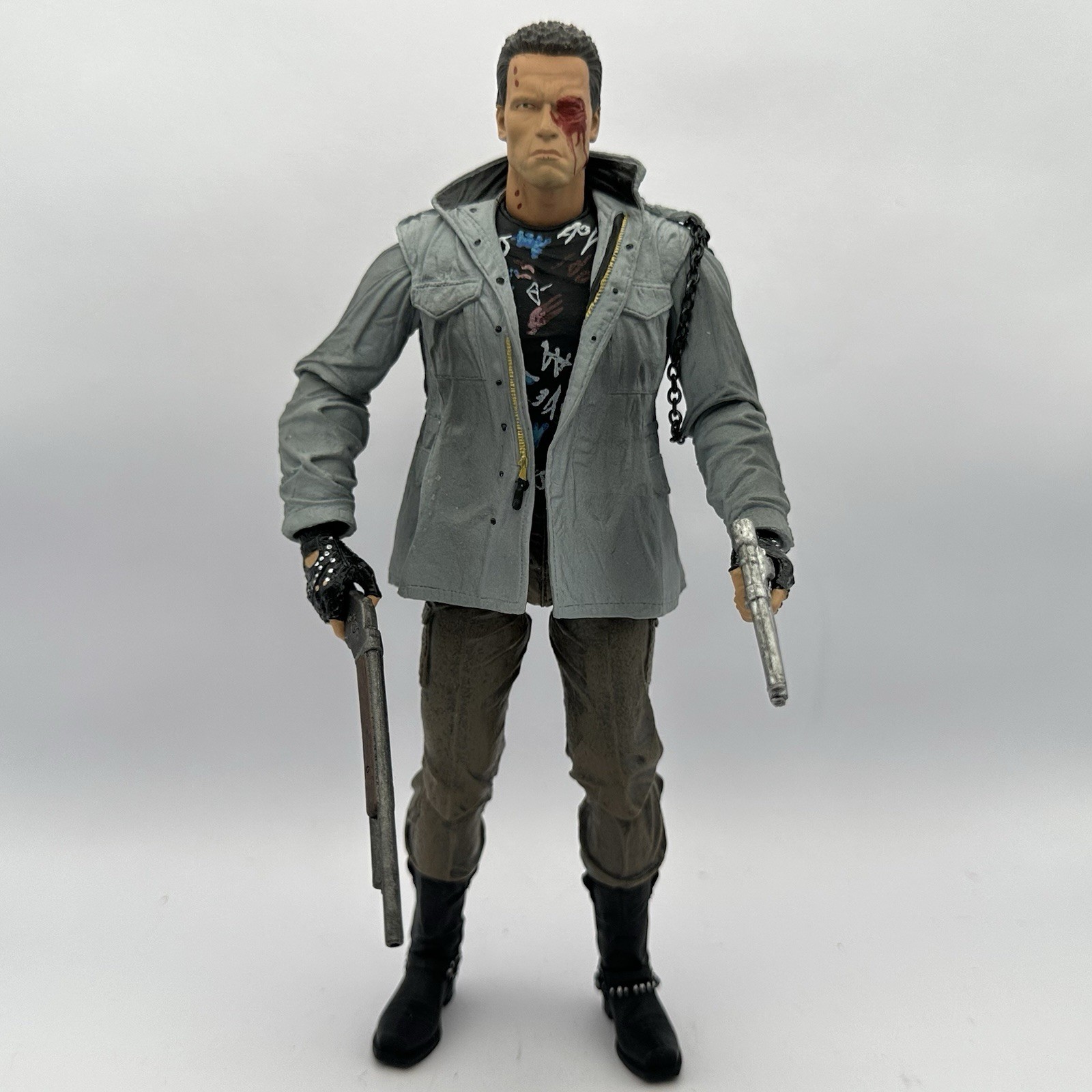 NECA The Terminator 7” Action Figure Arnold Schwarzenegger Tech Noir Punk T-800