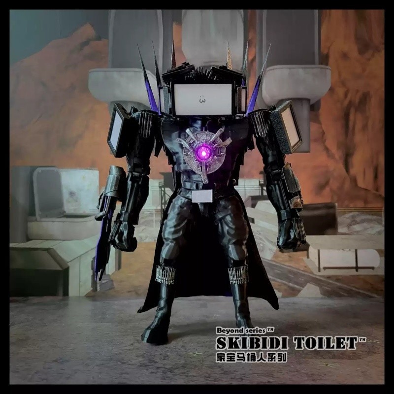 NEW Skibidi Toilet – Titan TV Man 2.0 with Lights & Figures (Model Toy Gift)
