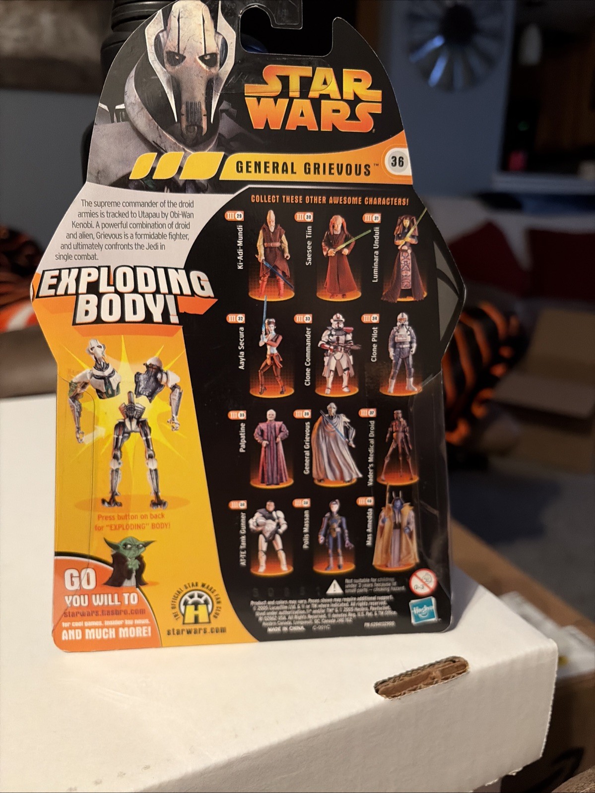 Star Wars Revenge of The Sith ROTS #36 General Grievous Exploding Figure New MOC
