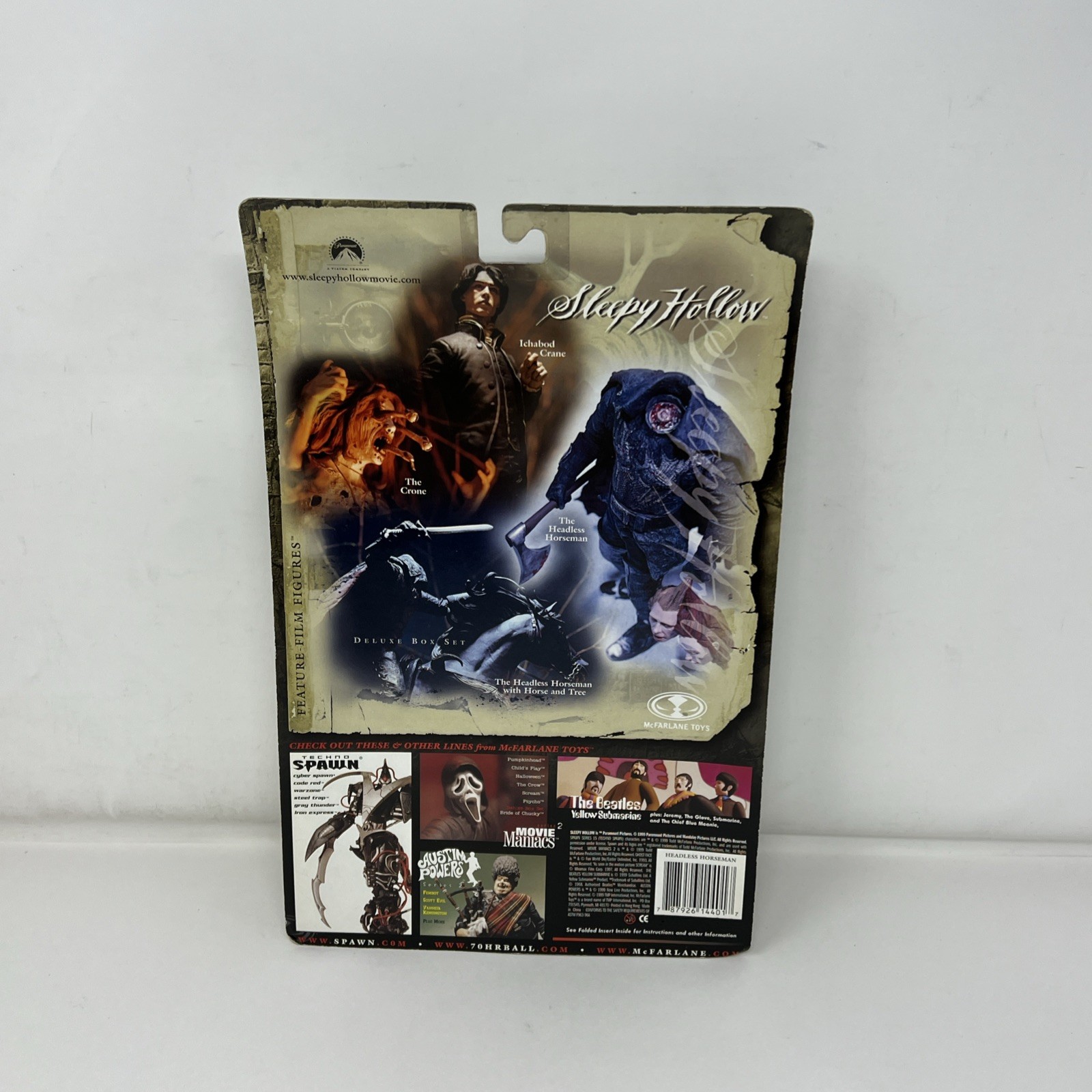 1999 Vintage McFarlane Sleepy Hollow Headless Horseman Figure New Box Damage