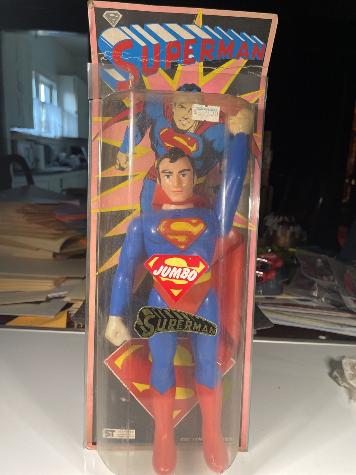 VINTAGE JUMBO SUPERMAN toys 1979 70’s Action Figures sealed Moc Popy JAPAN T2-4