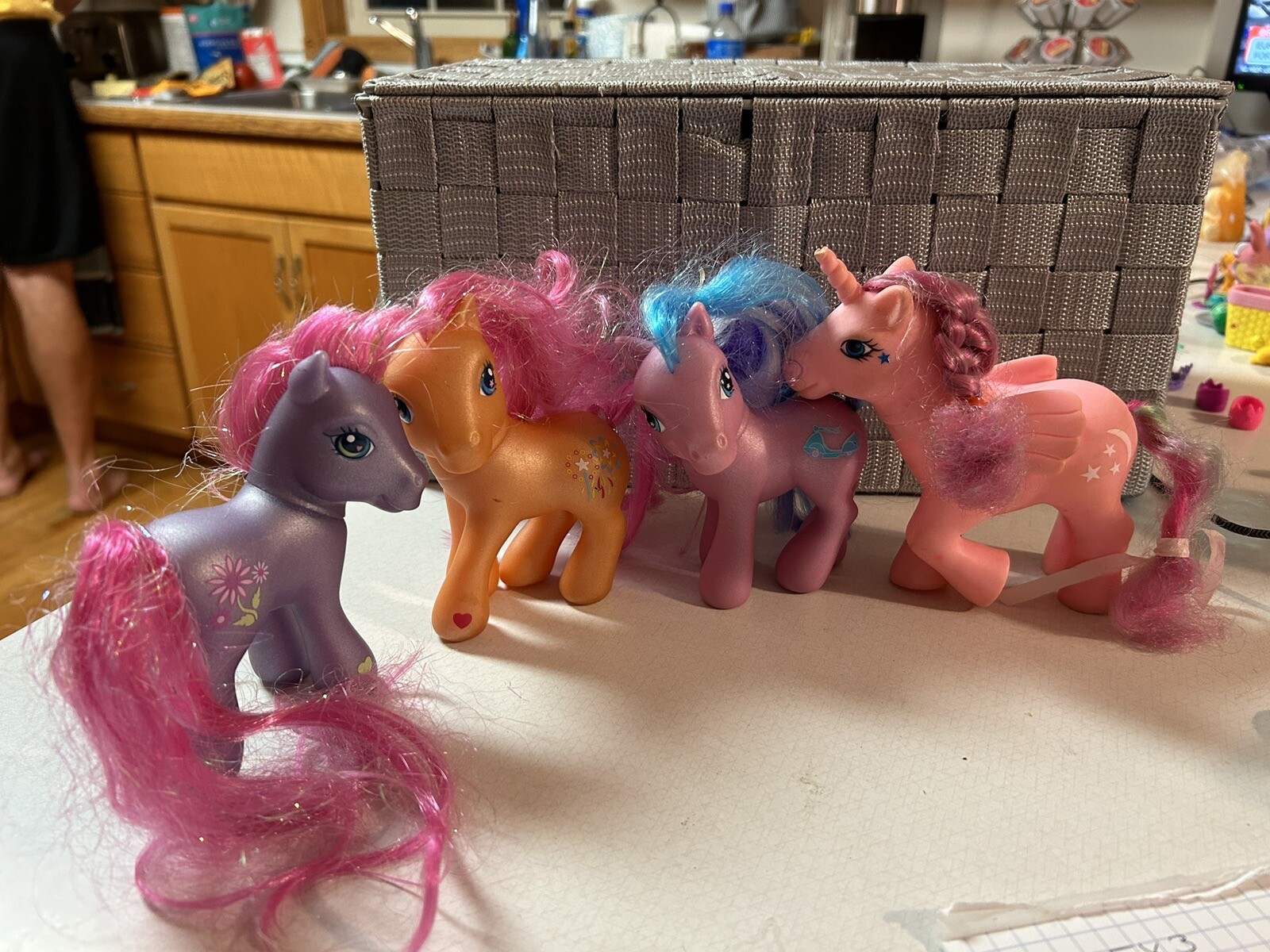 Lot Of 4 My Little Pony: Petal Blossom, Sparkleworks, Pegasus & Scooter