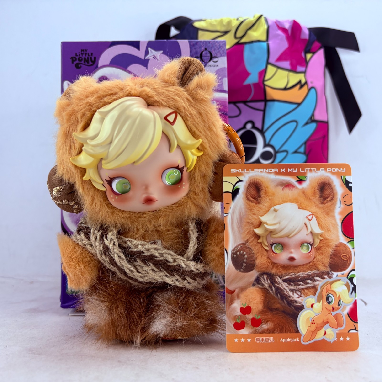 POP MART x Skullpanda My Little Pony Series Plush Doll Figure – Applejack