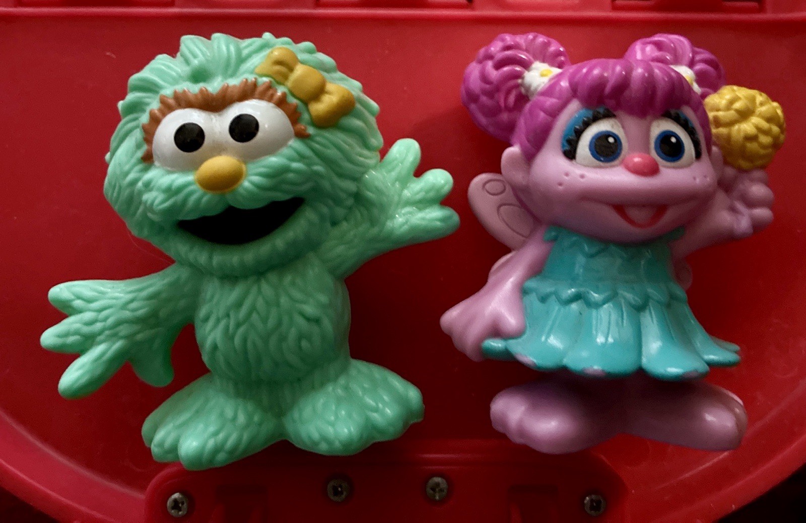 Sesame Street Playskool Friends 3″ Rosita Abby Cadabby Figure Lot Of 2