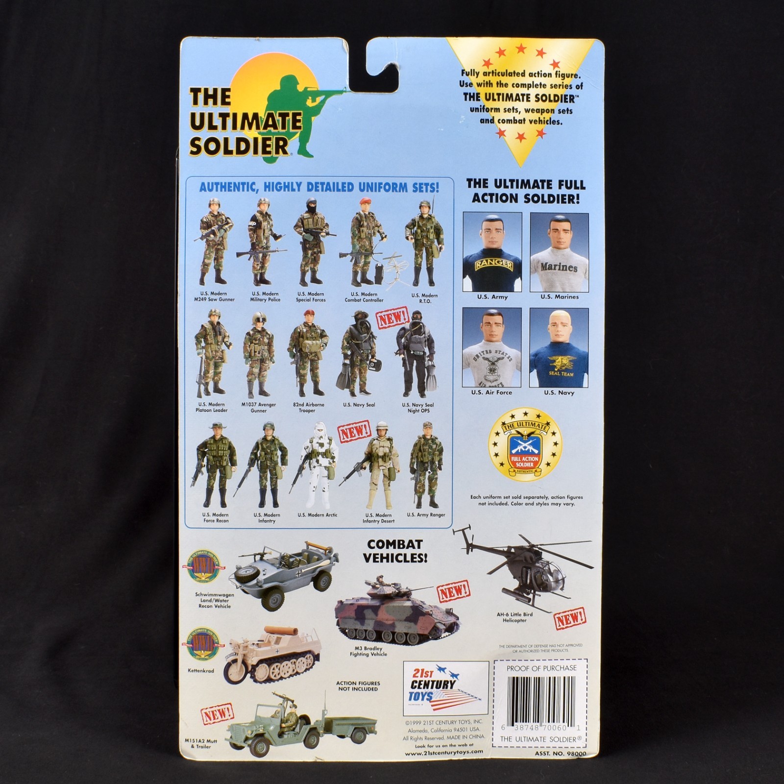 1:6 Ultimate Soldier Combat Controller Desert Camo Uniform AA Black 1999 Figure