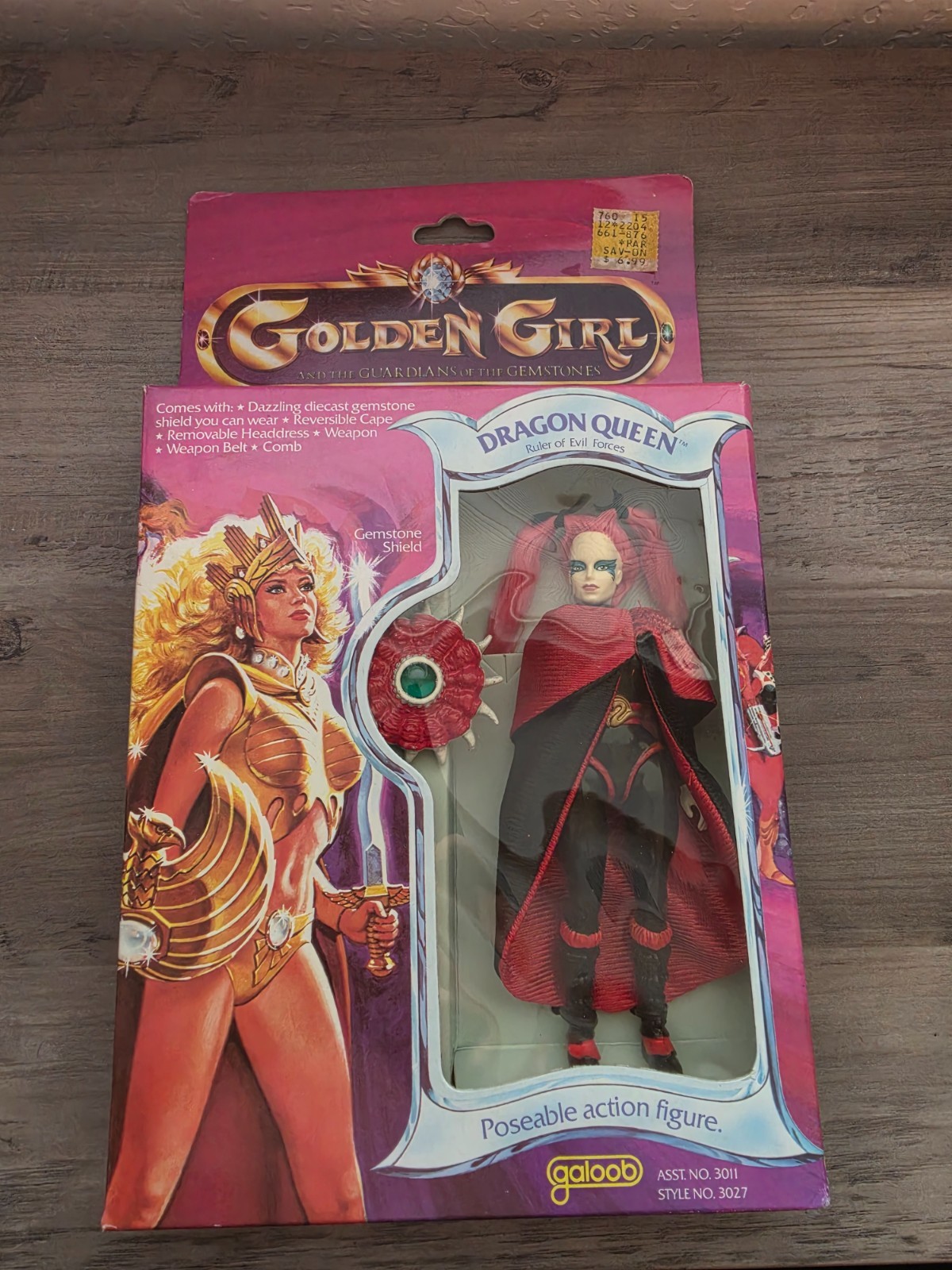Vintage 1984 Golden Girl “Dragon Queen” in Sealed Box -Asst. NO. 3011 Galoob.