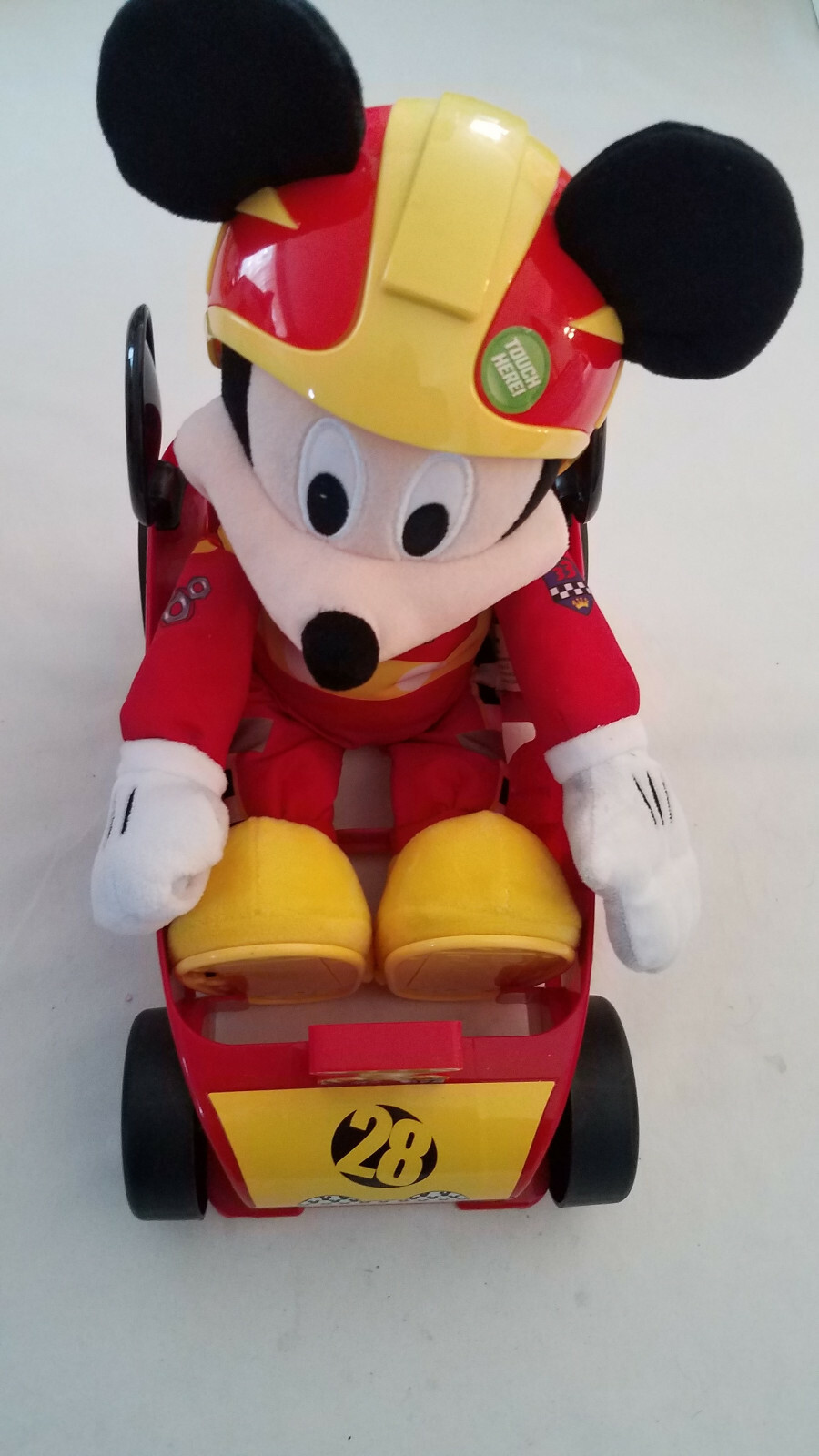 DISNEY MICKEY MOUSE Racing Adventure ROADSTER Racer Talking 14” Lights Sound