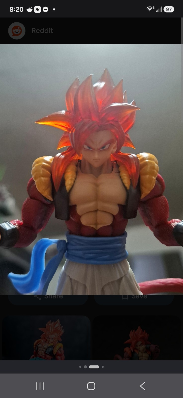 KAMIONE TONSEN 1/12 shf SSJ4 Gogeta 03B SuperSaiyan 4 Action Figure IN STOCK