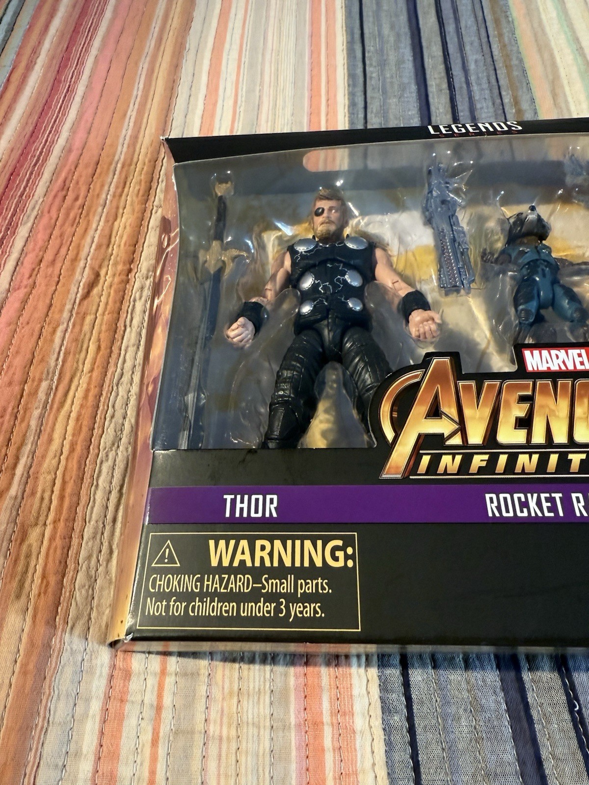 Marvel Legends Infinity War 3 Pack Thor, Rocket, & Groot Toys R Us Exclusive