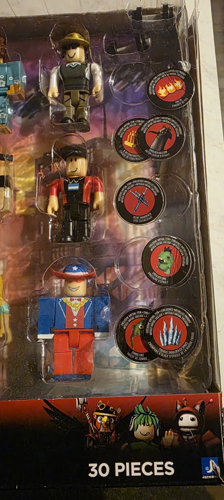 Roblox From the Vault Action Figure Collection Set Virtual Codes Read Desc.