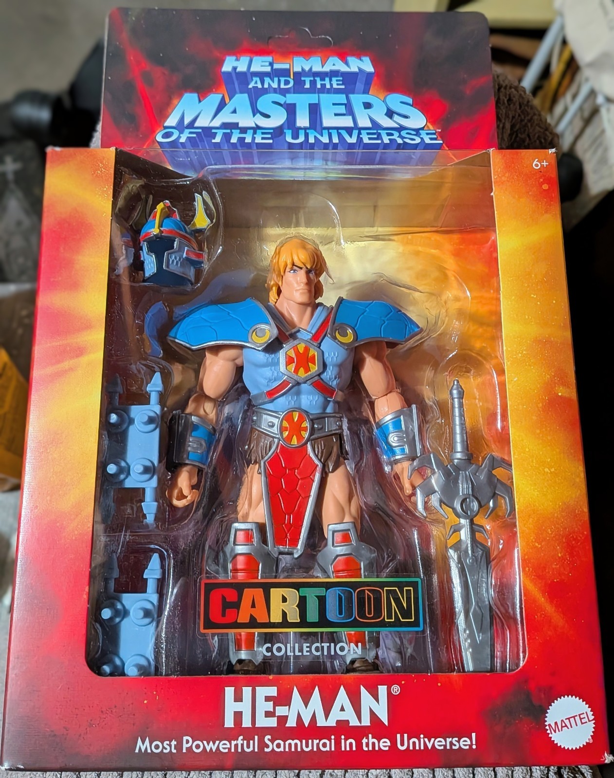 Masters of the Universe HE-MAN Deluxe Cartoon Collection Samurai Mattel New