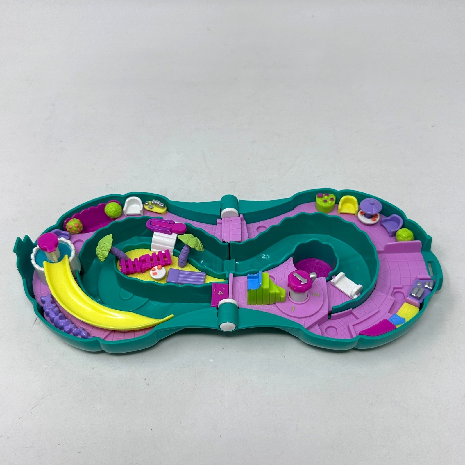 Polly Pocket Splash N Slide Water Park Playset Compact ONLY 90s Bluebird Toys