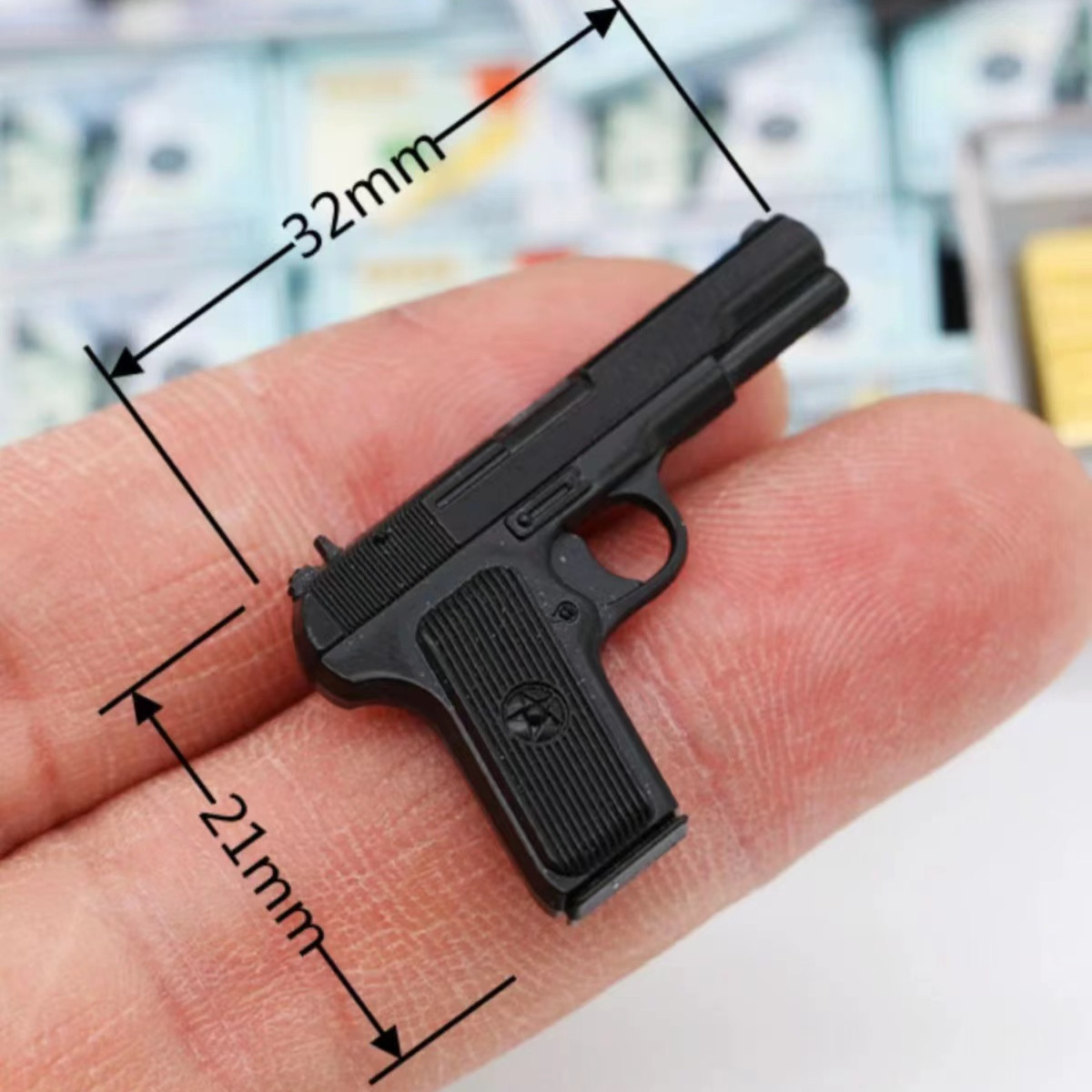 1/6 Scale Black Gun Weapon 12″ Action Figure Soldier Model Toys Plastic Play Set