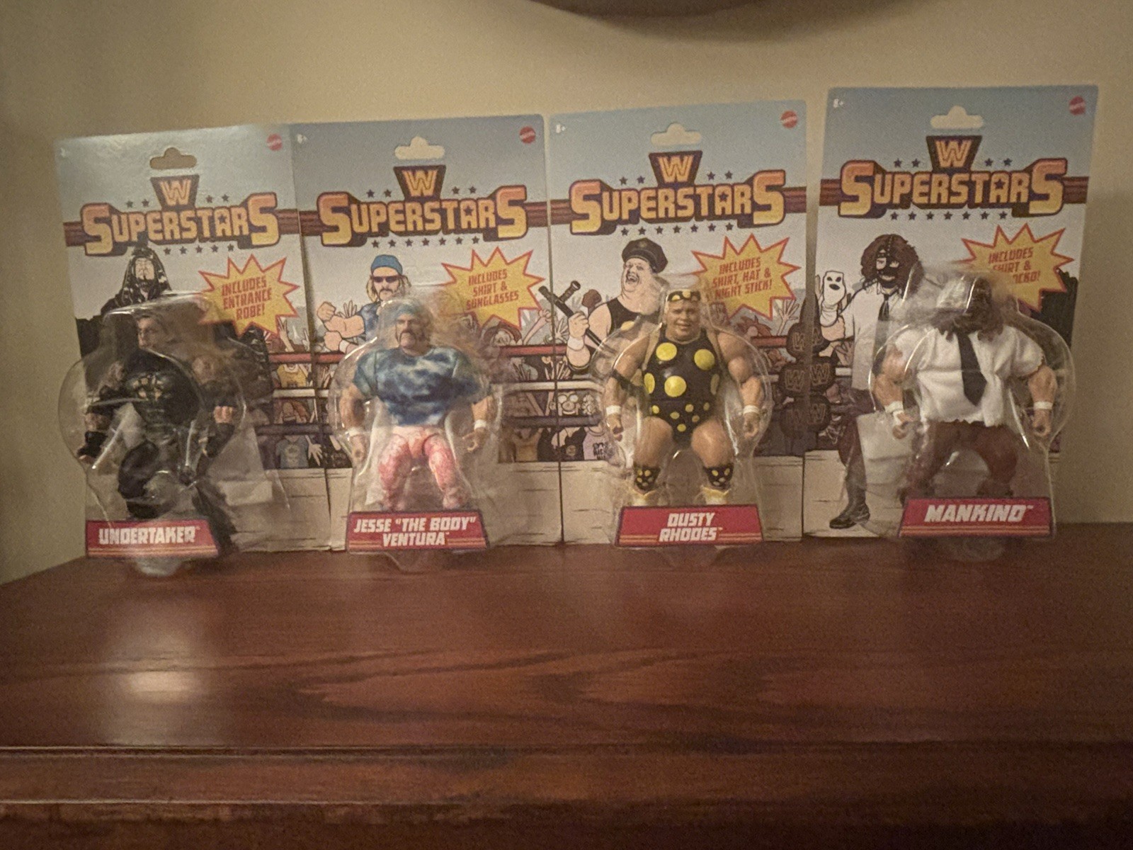 WWE Superstars Series 18 Undertaker, Mankind, Ventura, Dusty Rhodes Complete Set