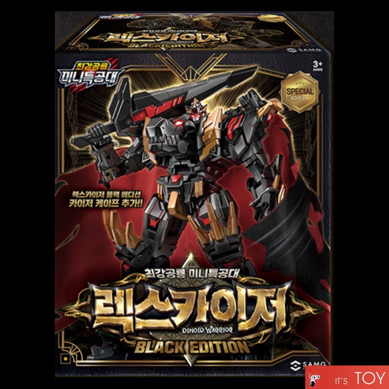 Miniforce Dinoid Warrior REX KAISER BLACK EDITION Limited Transformer Dino Robot