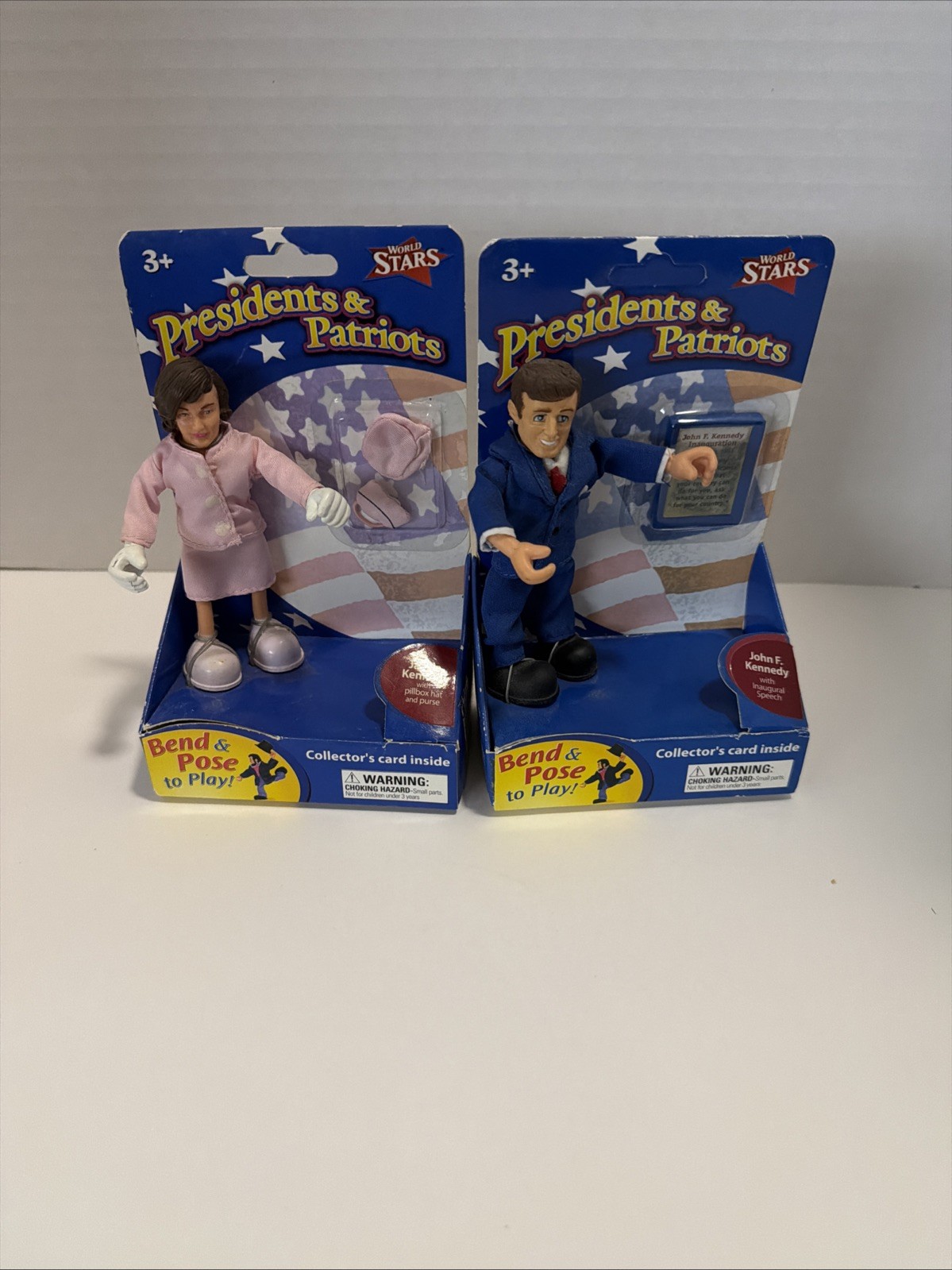 New Odyssey Toys Presidents & Patriots John F Kennedy and Jackie Kennedy Figures