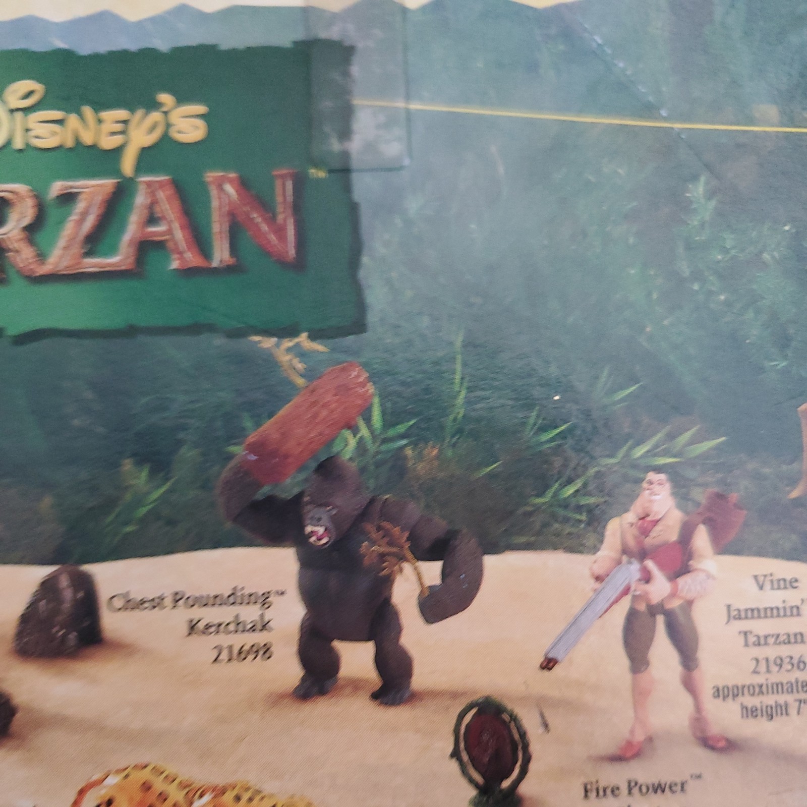 Disney Tarzan Chest Pounding Kerchak .Box has some storage damage but unopened