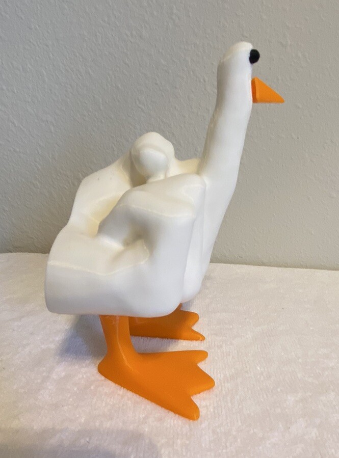 3D-Printed Middle Finger Duck (Custom colors check description!)