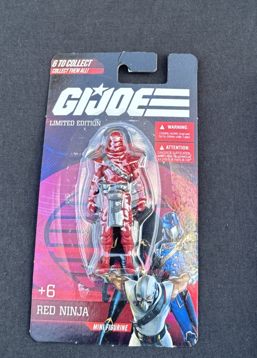 G.I. JOE Complete Set 6 Mini Action Figures Hasbro Prexio Snake Eyes Duke