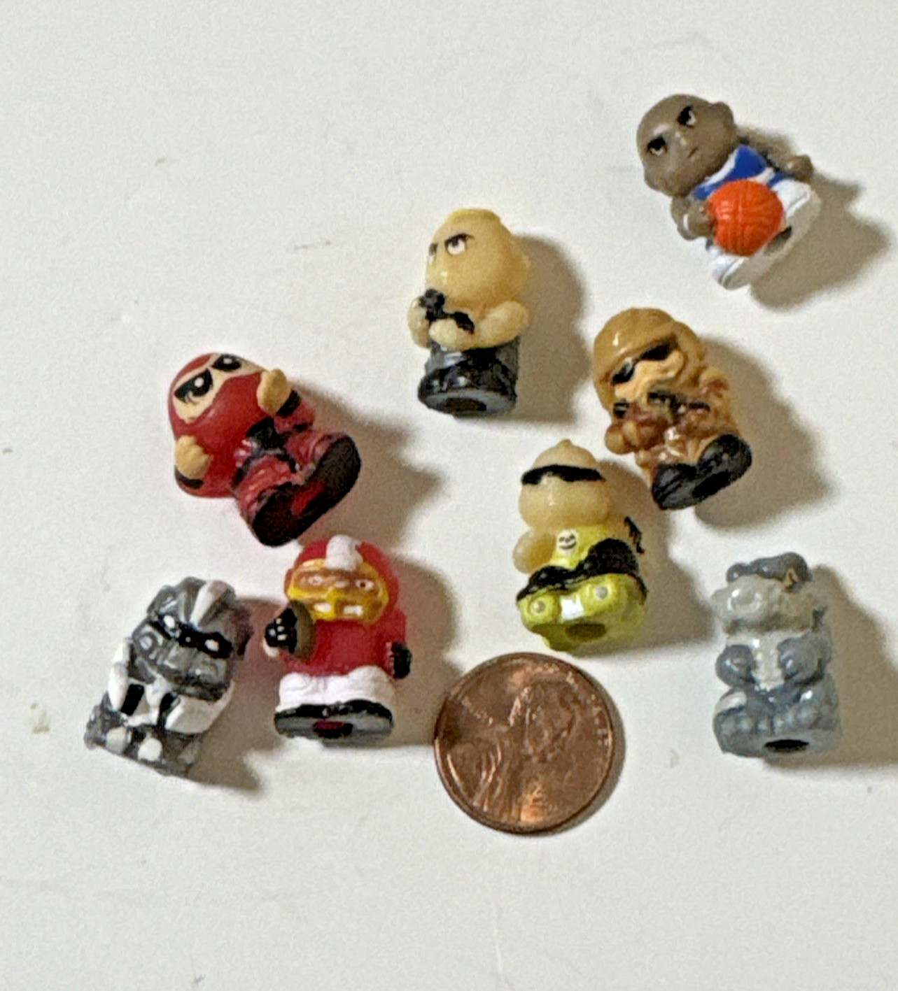 Blip Toys Squinkies Rubber Miscellaneous Mini Figure Lot of 8 sports etc loose