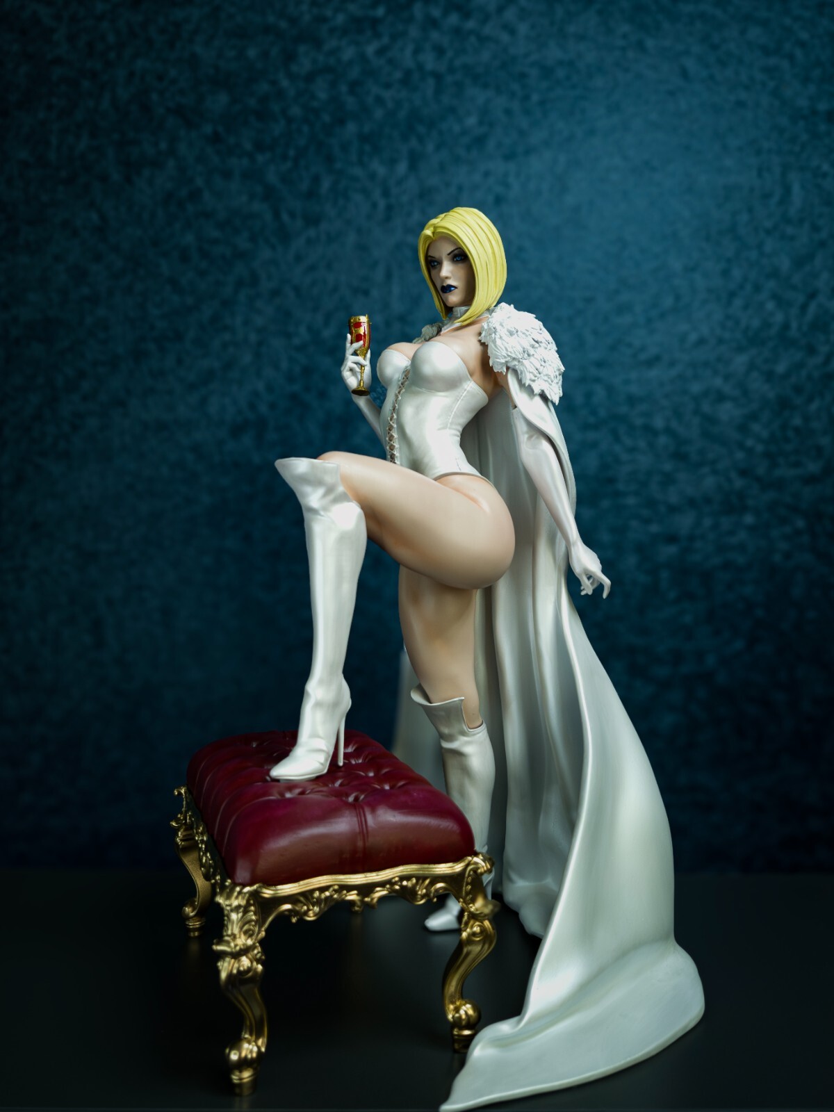 1:6 Emma Frost figure WHITE QUEEN statue | HAND PAINTED |