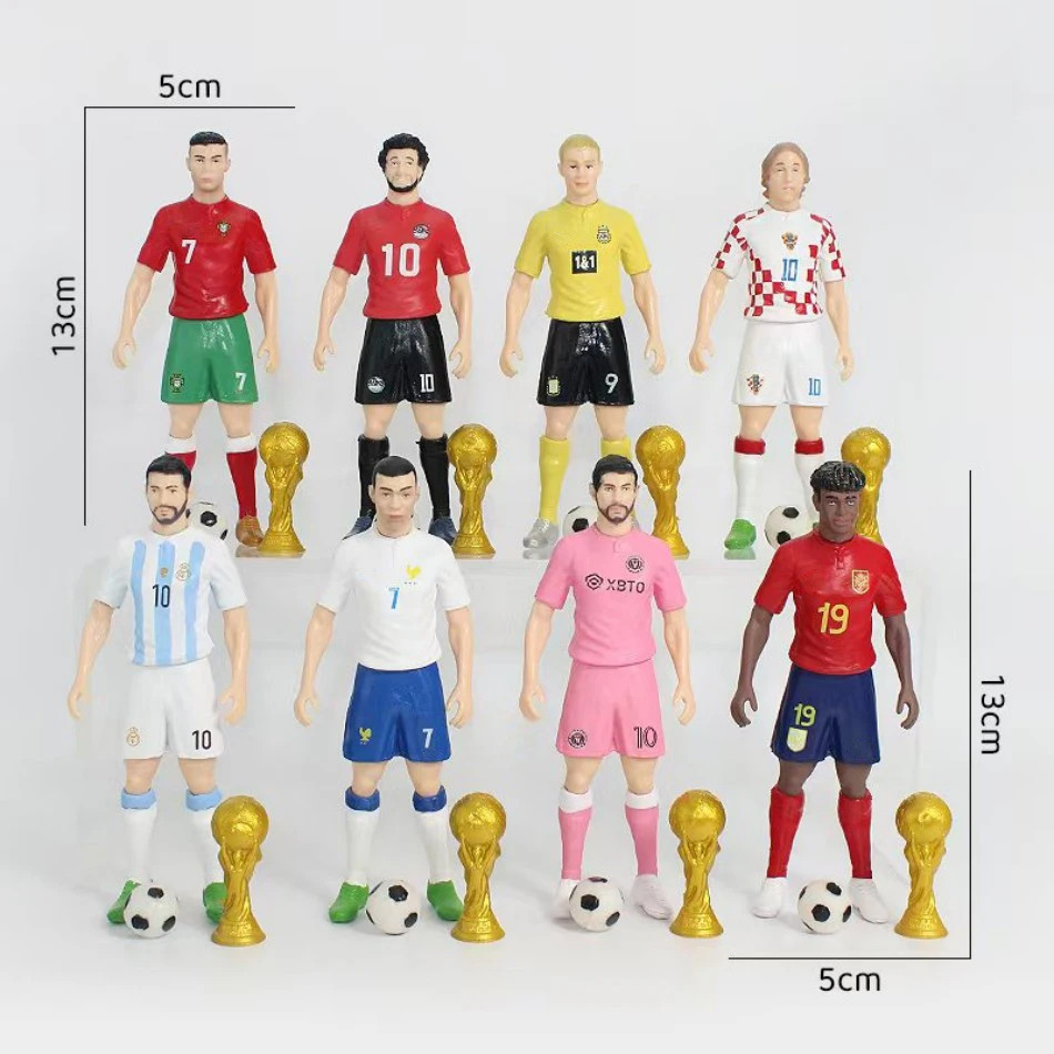 Lionel Messi Argentina Action Figure Soccer Star Football Model Doll Statue