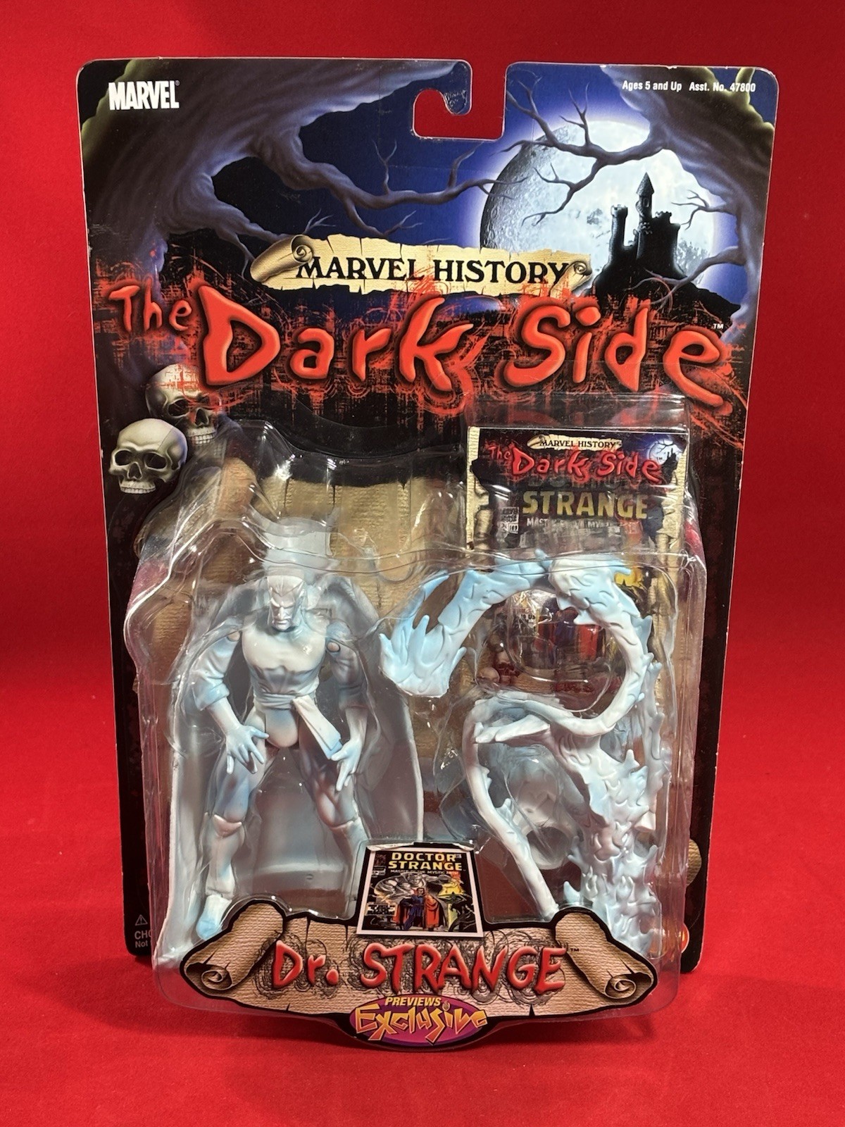 Marvel History The Dark Side Dr. Strange 5″ Action Figure PX Toy Biz 2000 MOC