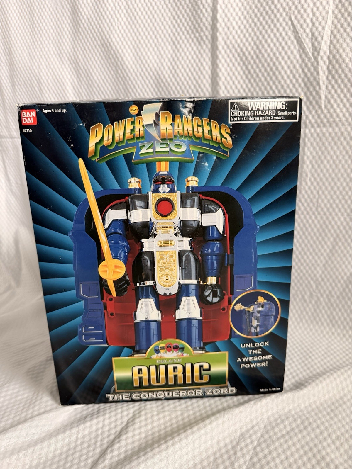 Ban Dai Power Rangers Zeo Auric The Conqueror Zord Complete İn Box 1996 Vintage