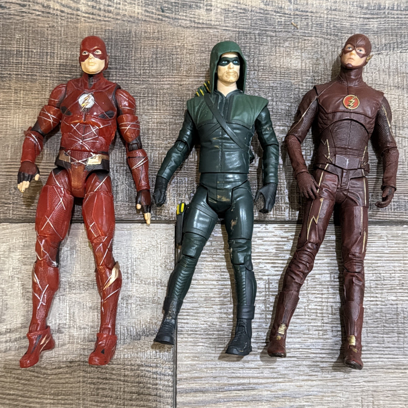 DC Collectibles CW Arrow TV Series Oliver Queen Flash 6.5″ Figure Arrowverse Lot