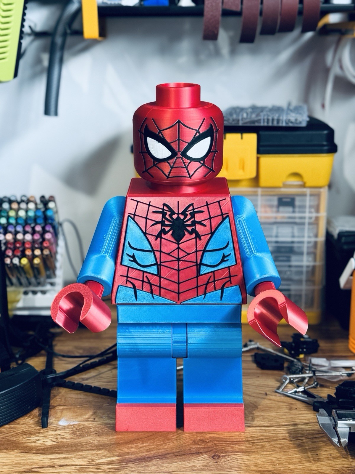 Large 3D Printed Spider-Man Figure 10” Tall Marvel Superhero Decor