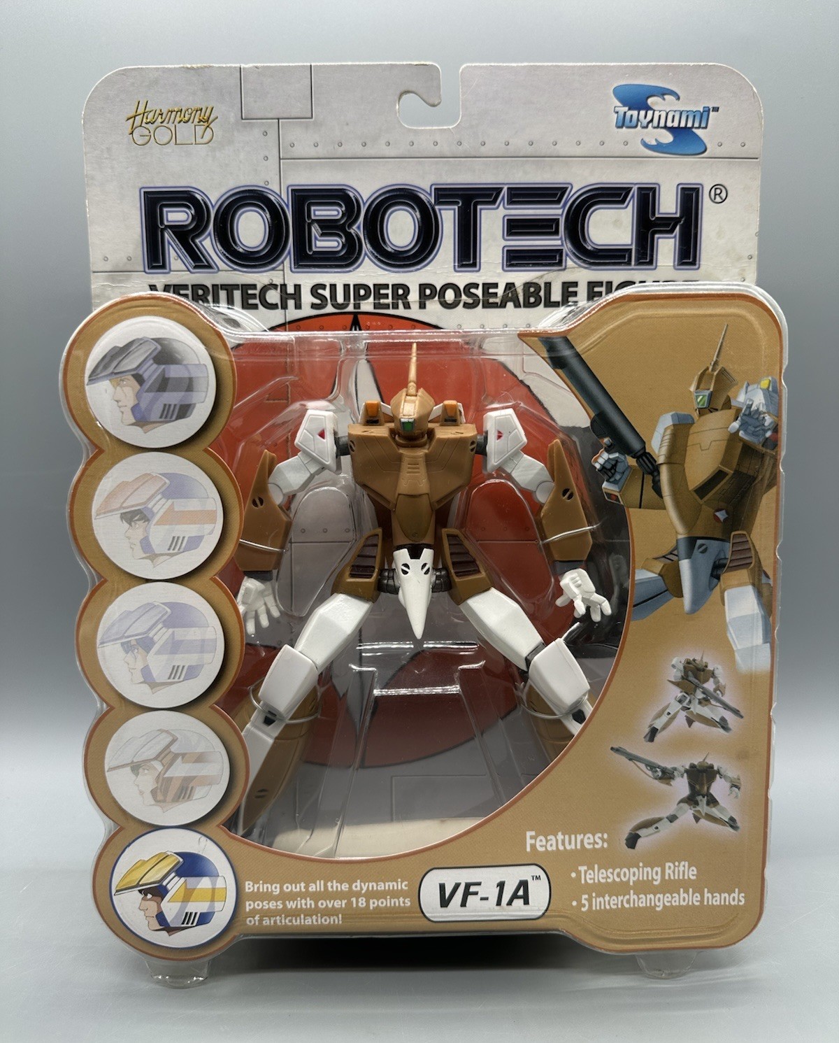 Toynami Robotech VF-1A Ben Dixon Veritech Super Poseable Harmony Gold New