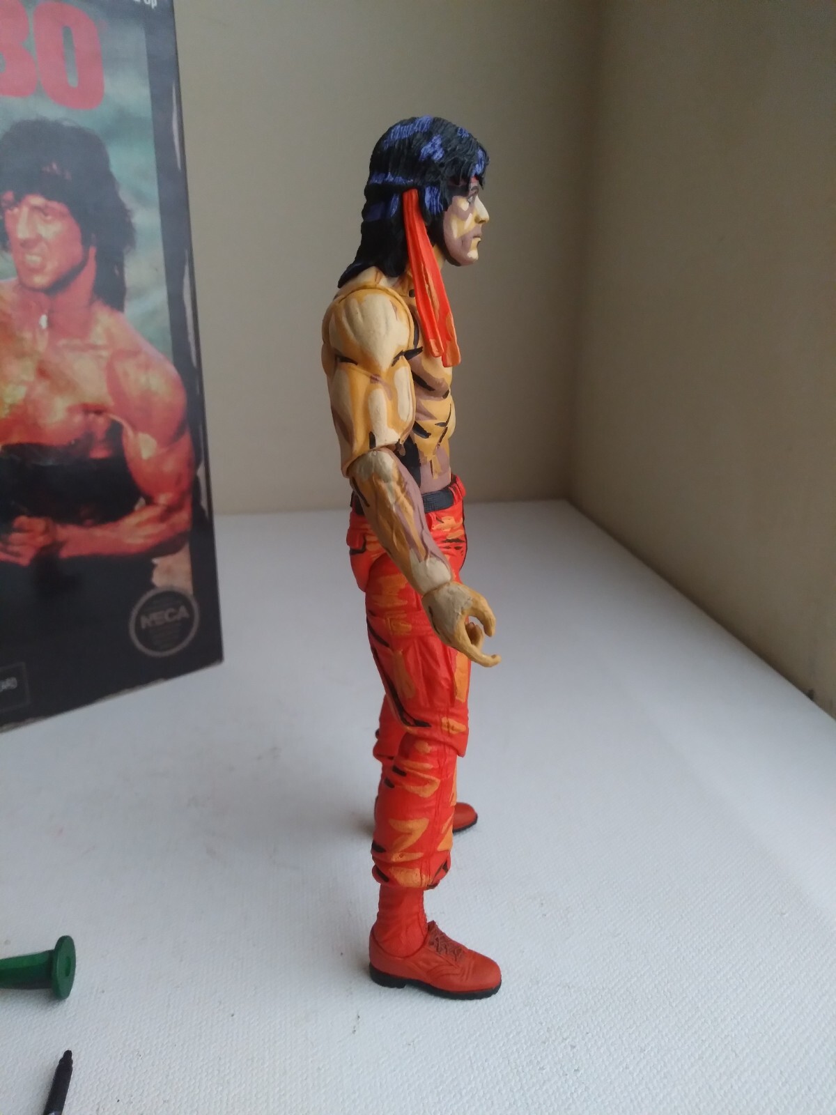 NECA ULTIMATE RAMBO NES FIGURE NINTENDO ATARI REEL TOYs SYLVESTER STALLONE LOOK