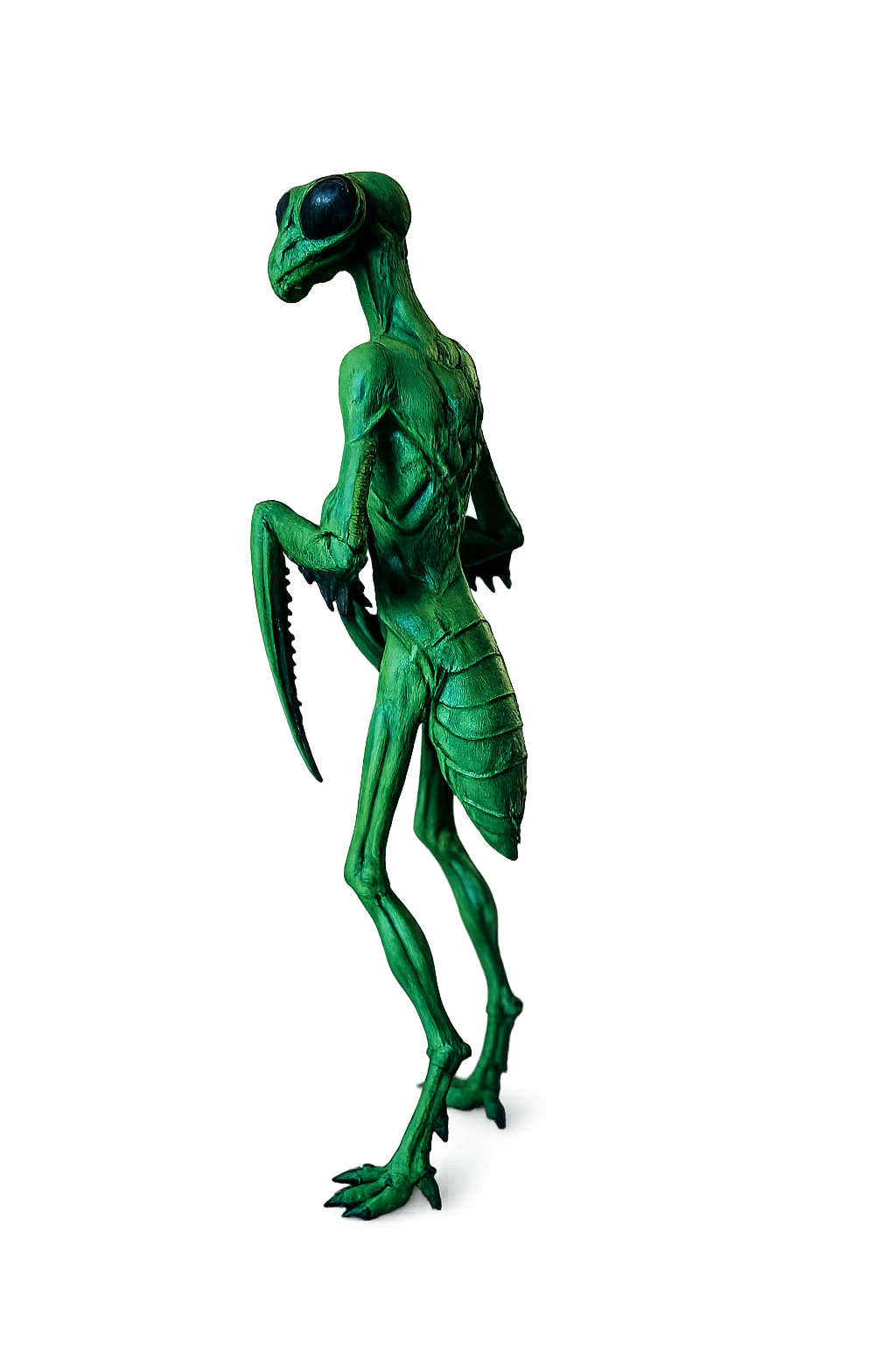 Insectoid Alien Mantis Figurine 18cm Hand Painted UFO Sci-Fi Collectible