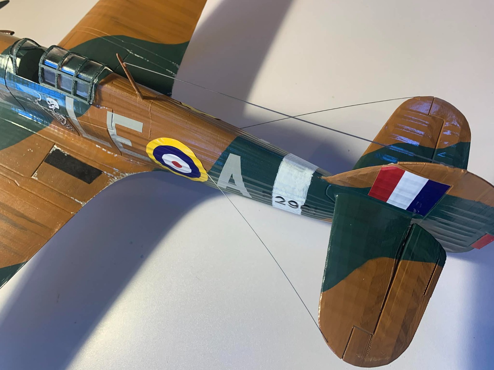 1:18 scale Hawker Hurricane Model Kit-Disassembled and Unpainted