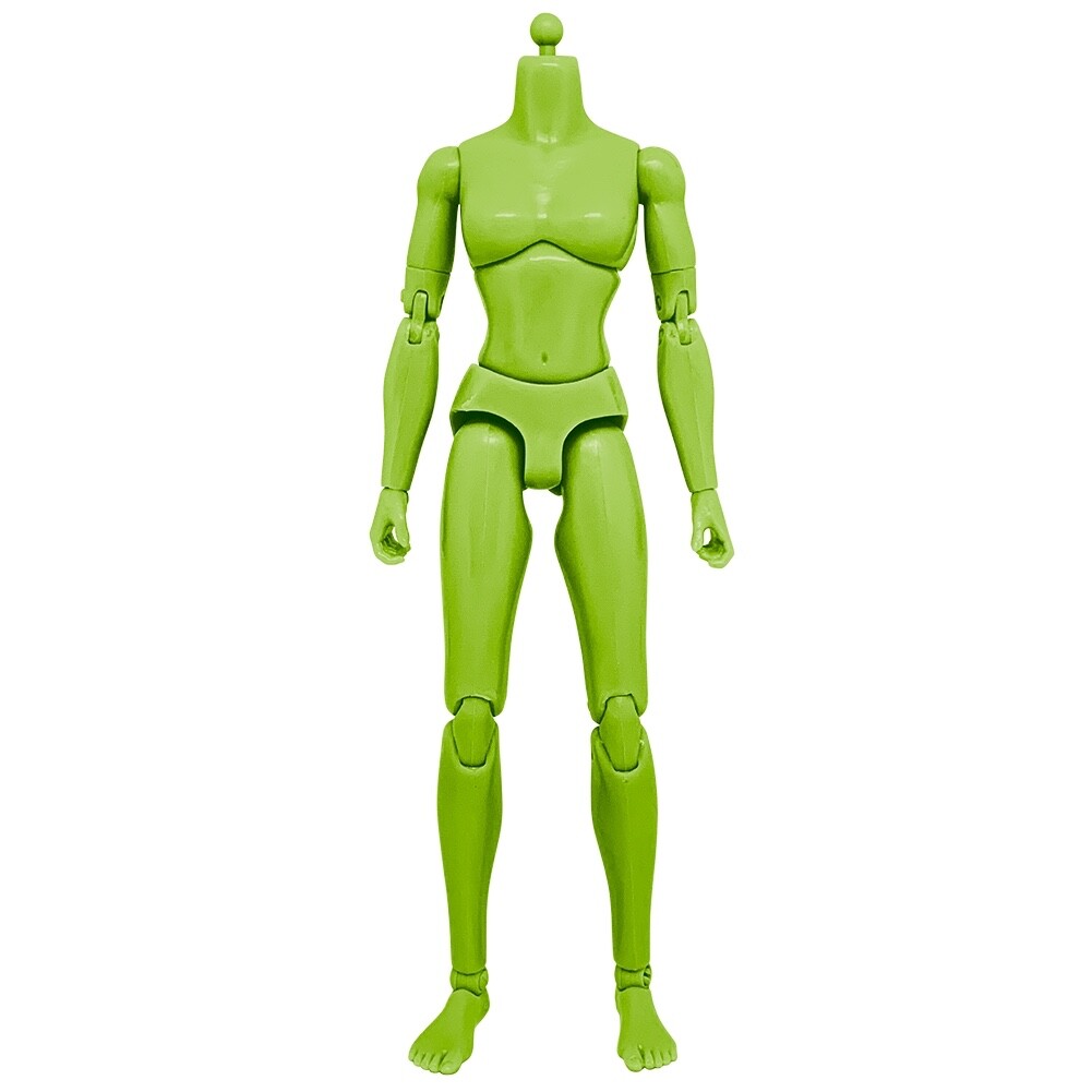 Deluxe FEMALE 6 inch Articulated Green Body